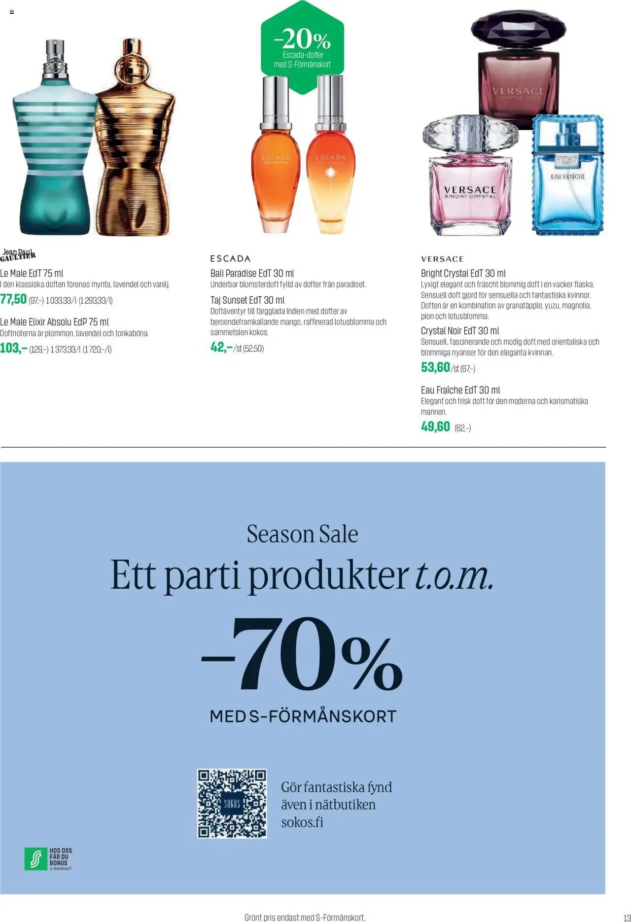 Sokos tarjoukset - Emotion (2025-08-04 - 2025-08-31)