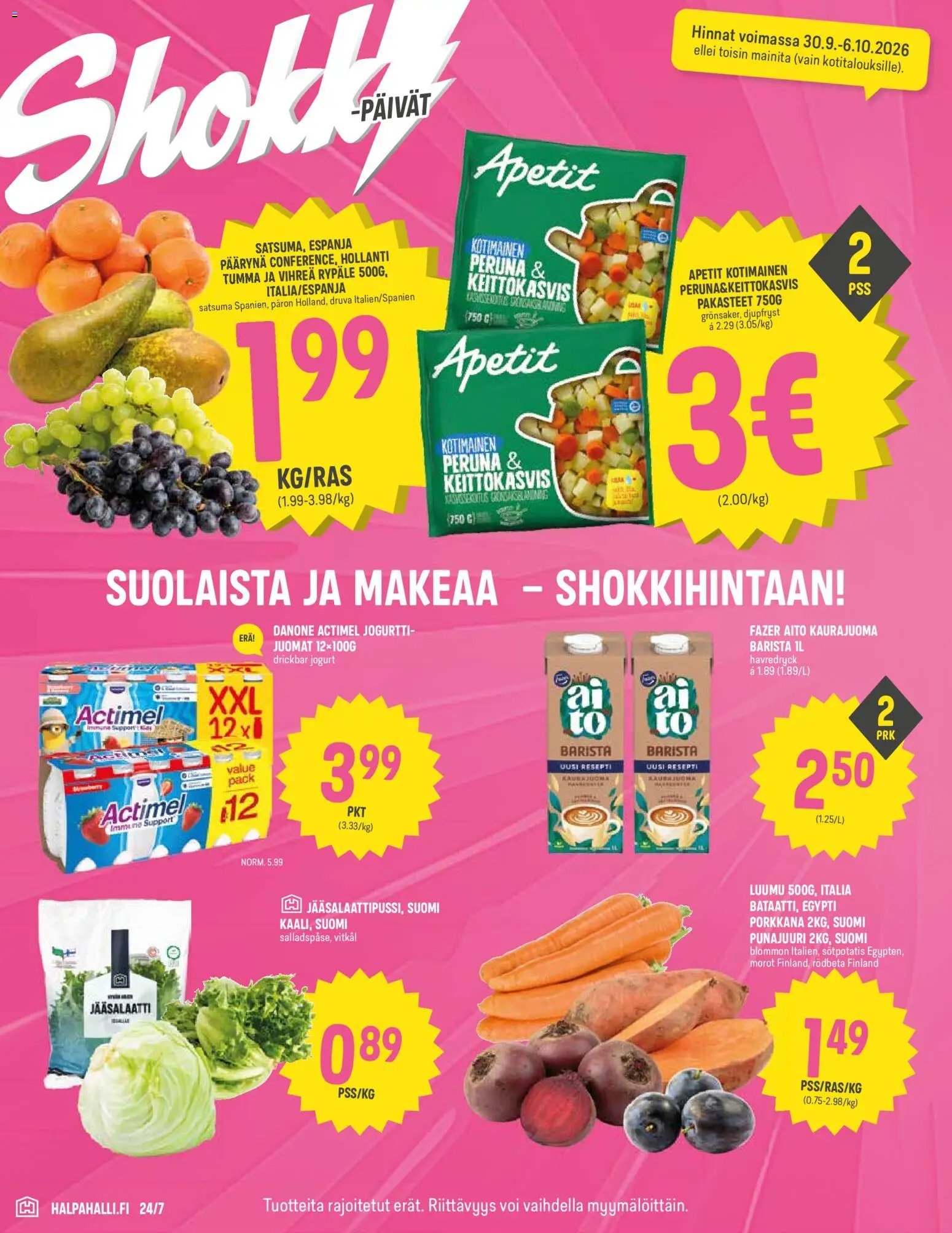 Halpa Halli tarjoukset