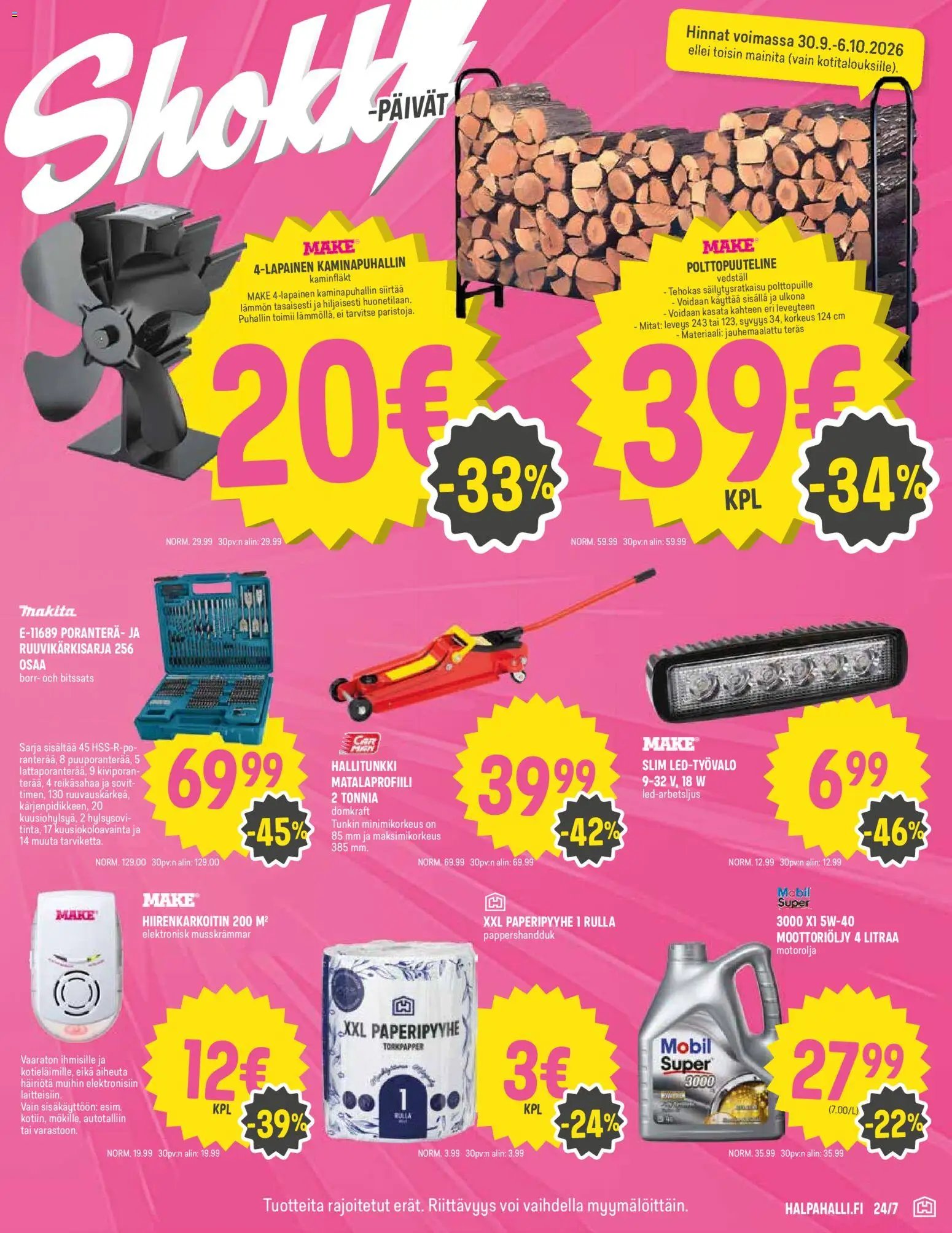 Halpa Halli tarjoukset
