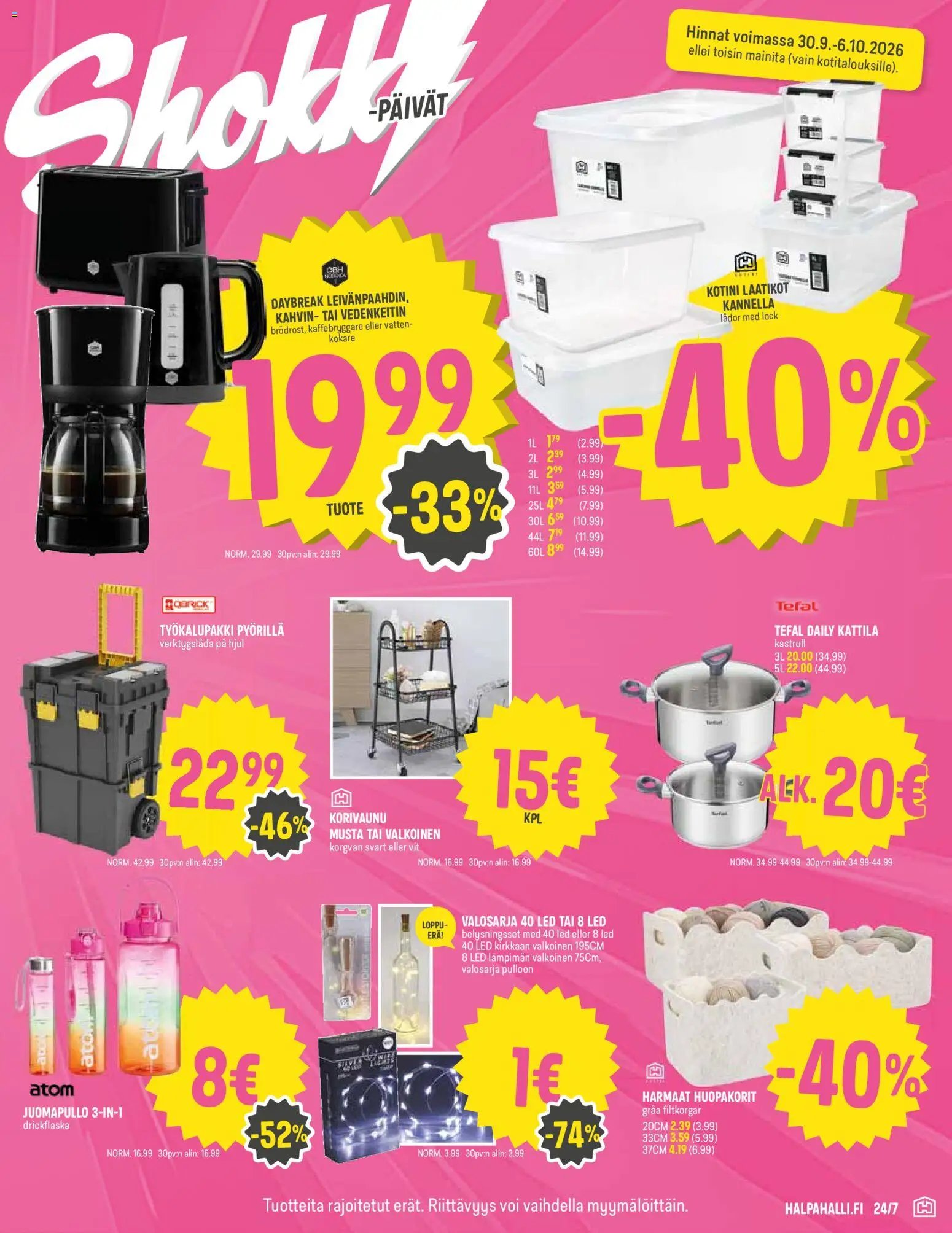 Halpa Halli tarjoukset