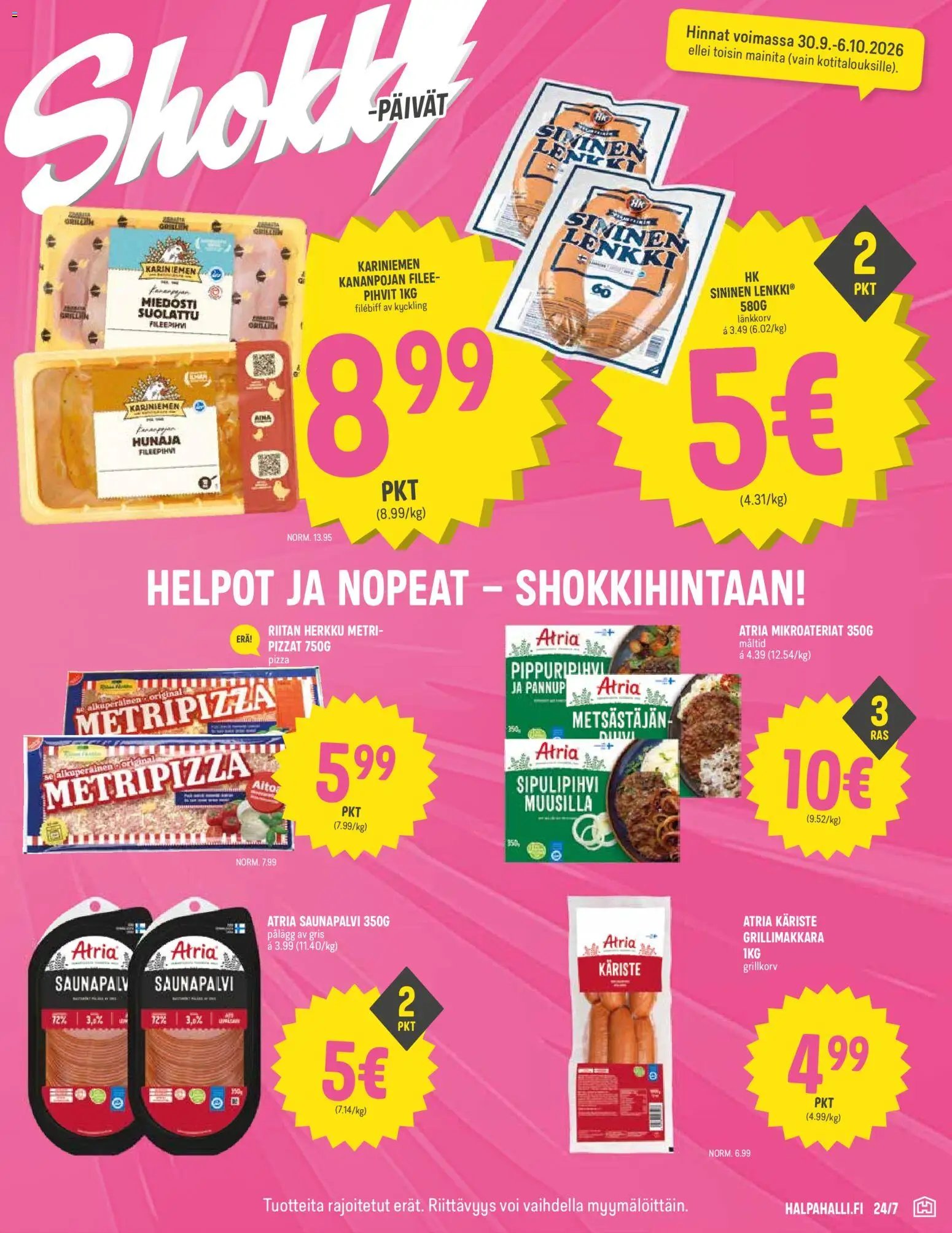 Halpa Halli tarjoukset