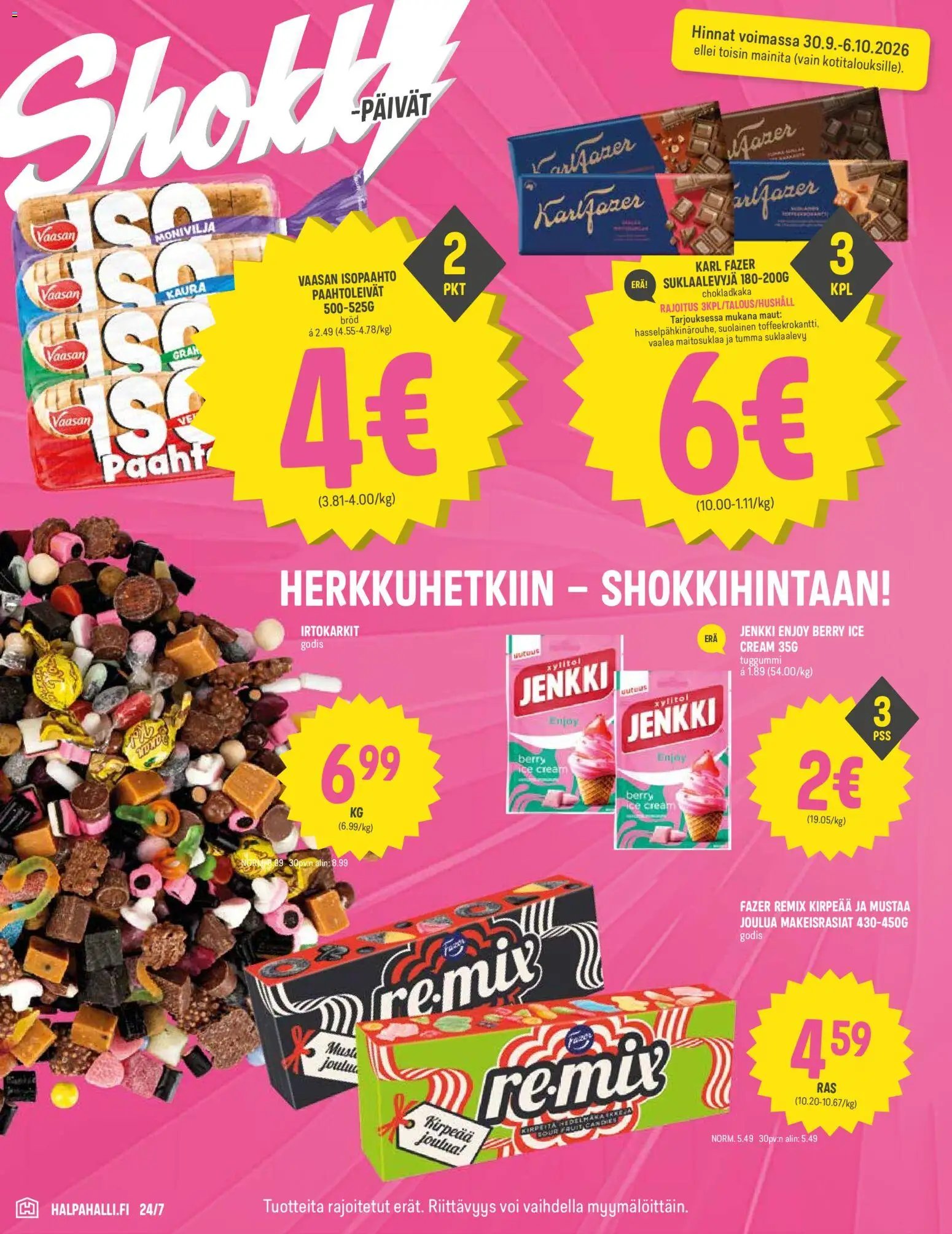 Halpa Halli tarjoukset