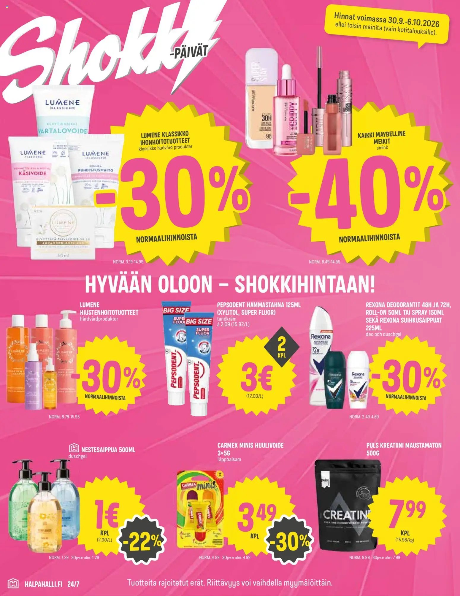 Halpa Halli tarjoukset