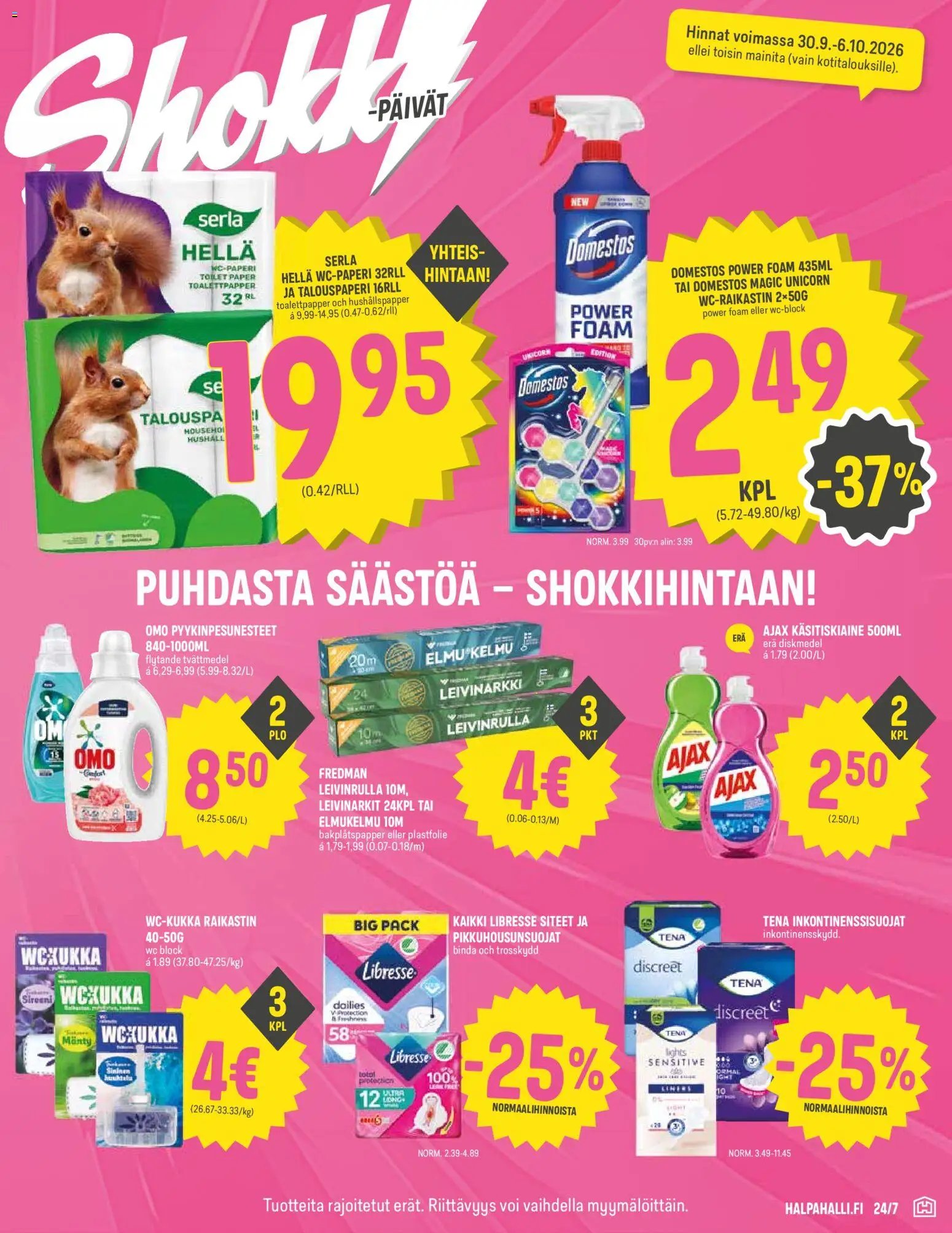 Halpa Halli tarjoukset