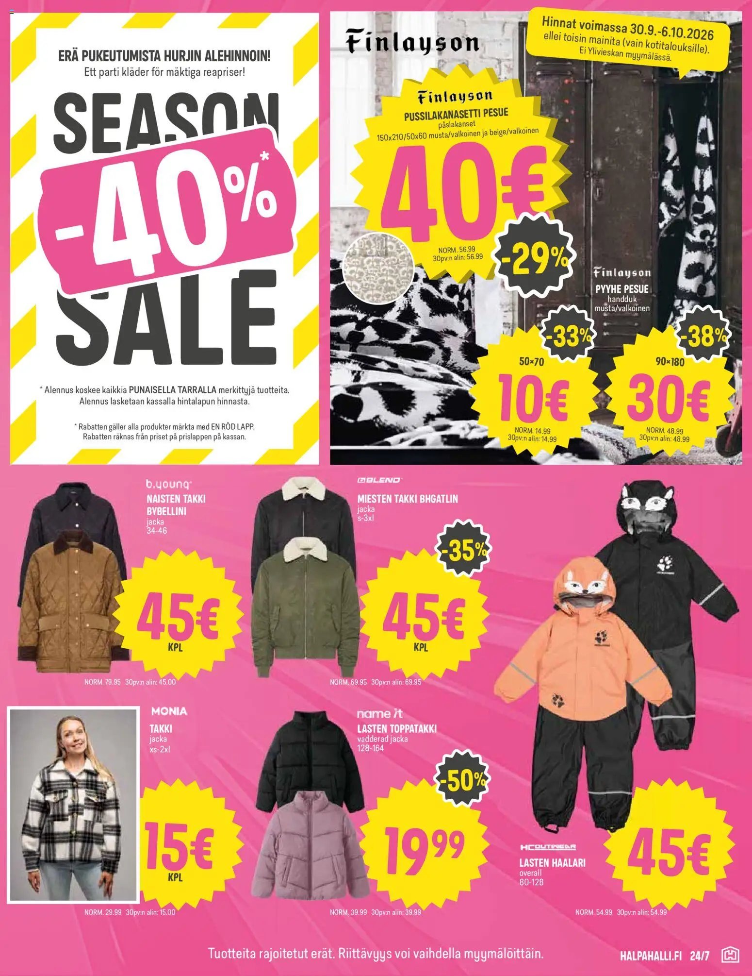 Halpa Halli tarjoukset