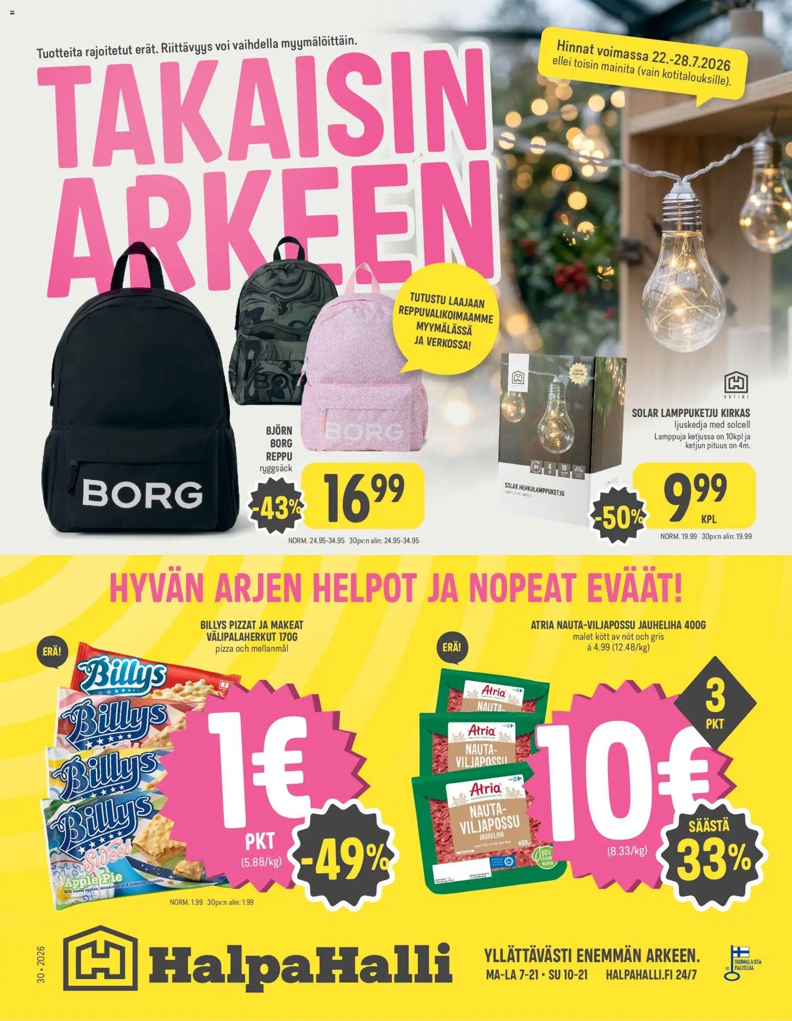 Halpa Halli tarjoukset