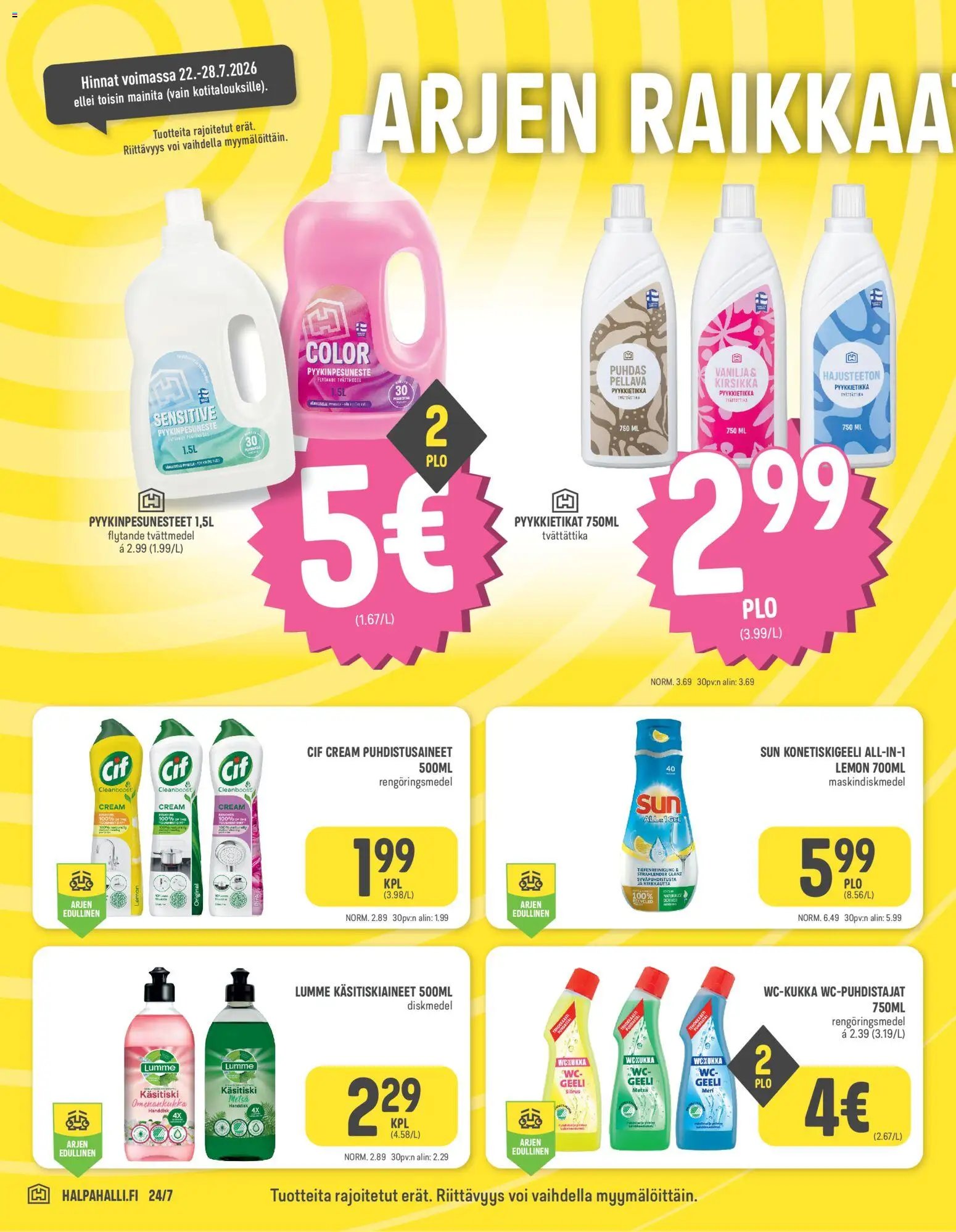Halpa Halli tarjoukset