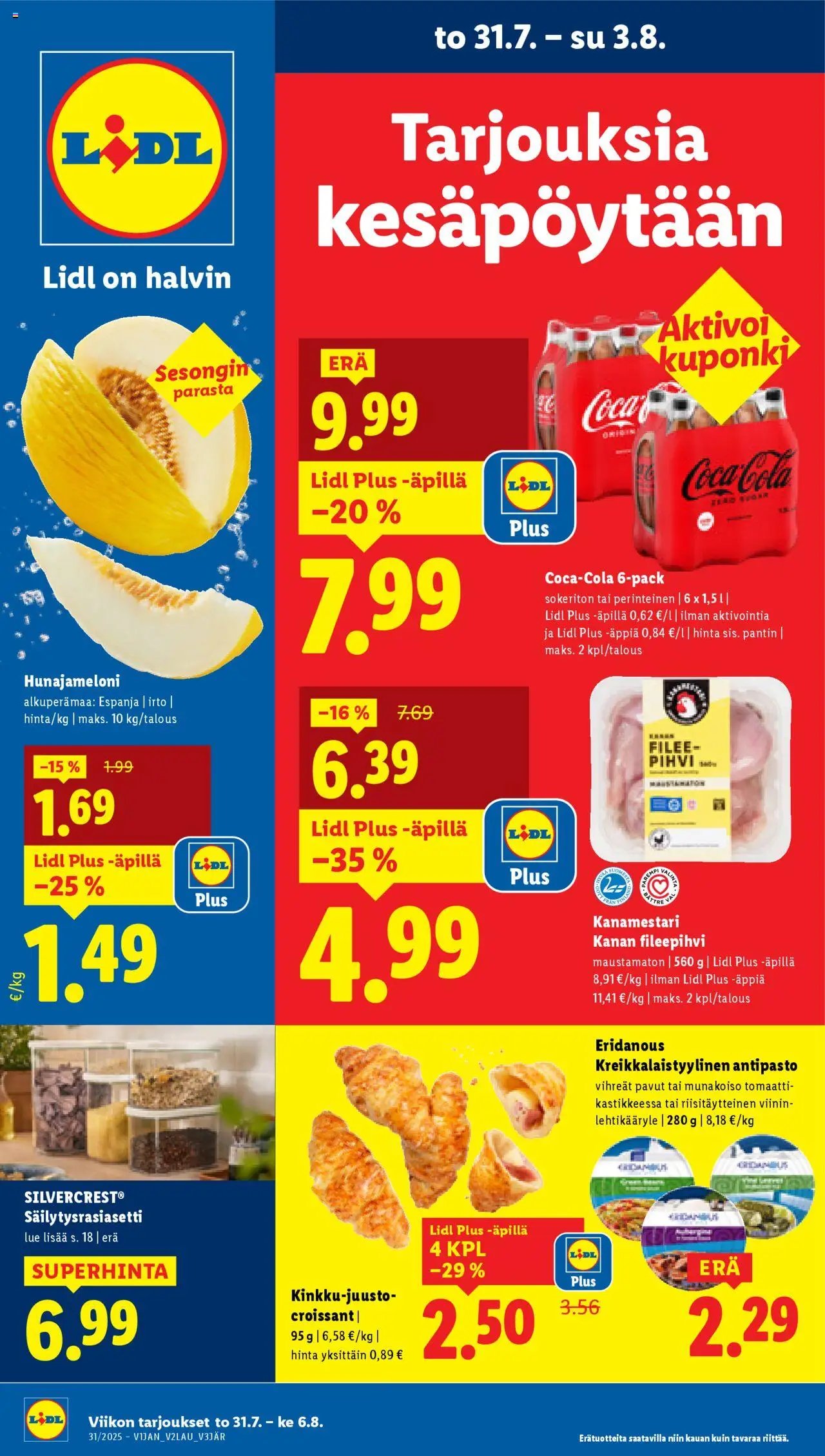 Lidl tarjoukset (2025-07-31 - 2025-08-06)