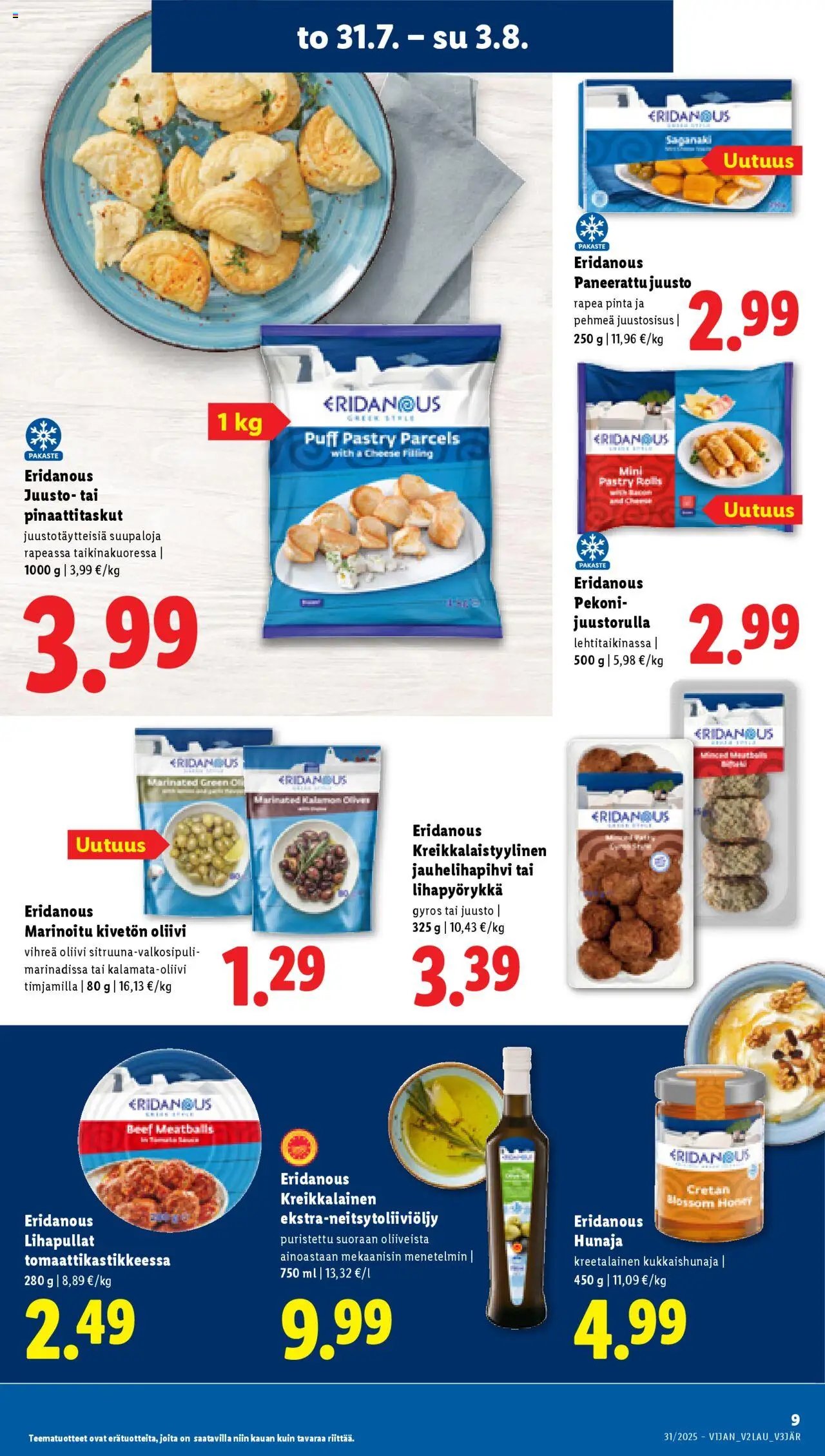 Lidl tarjoukset (2025-07-31 - 2025-08-06)