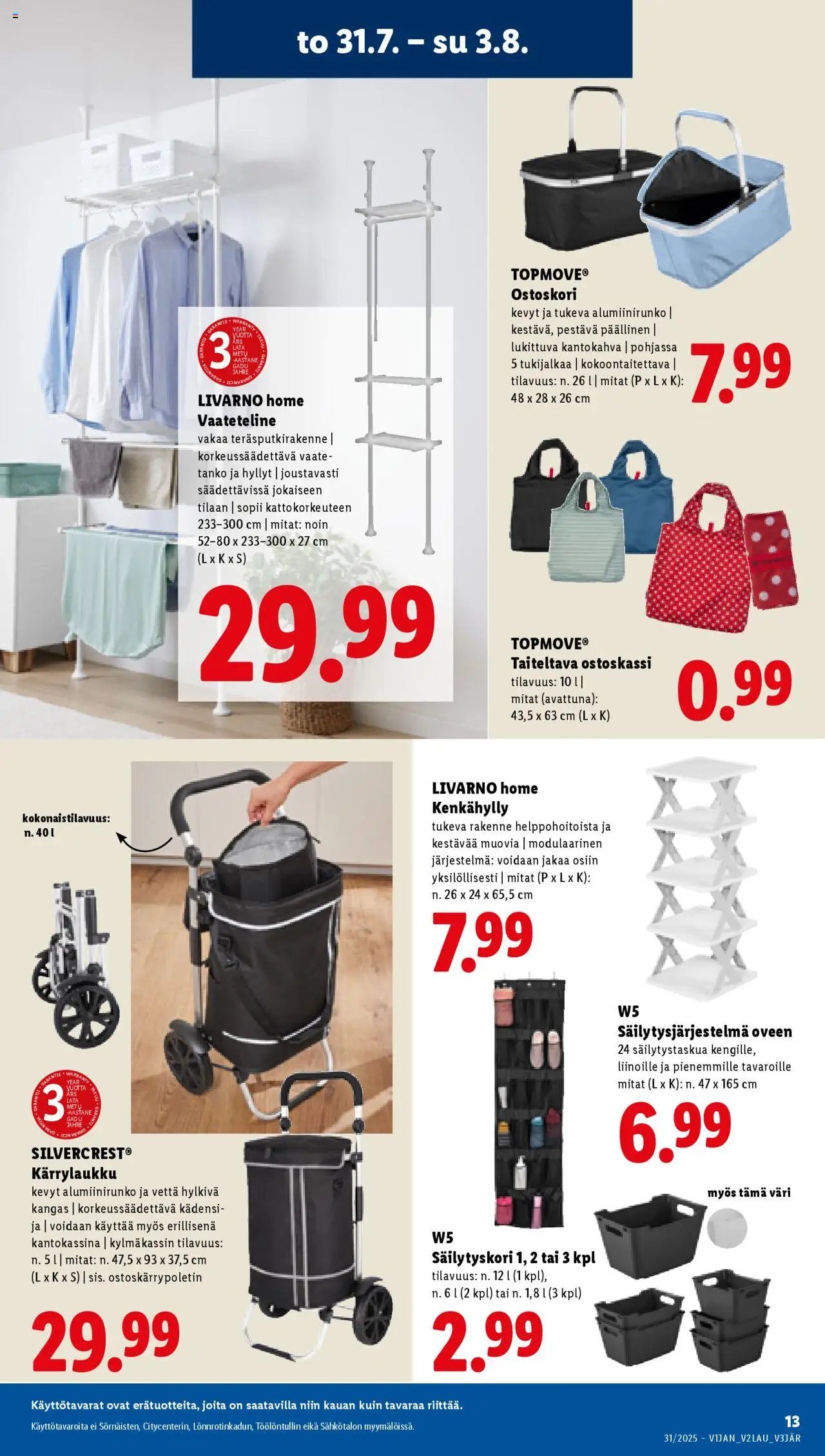 Lidl tarjoukset (2025-07-31 - 2025-08-06)