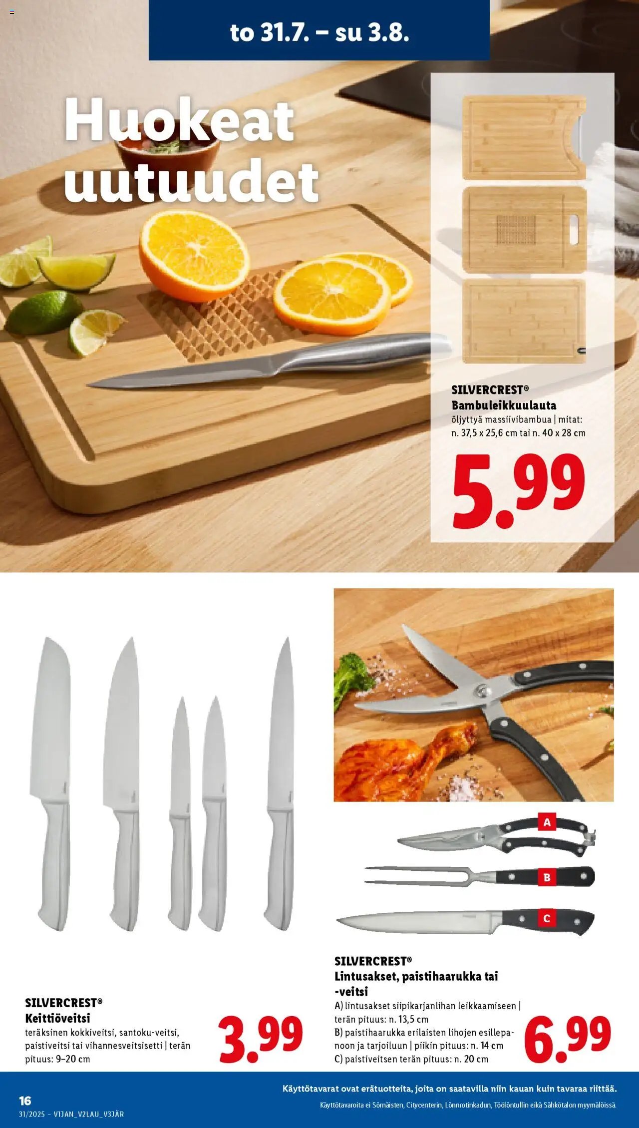Lidl tarjoukset (2025-07-31 - 2025-08-06)