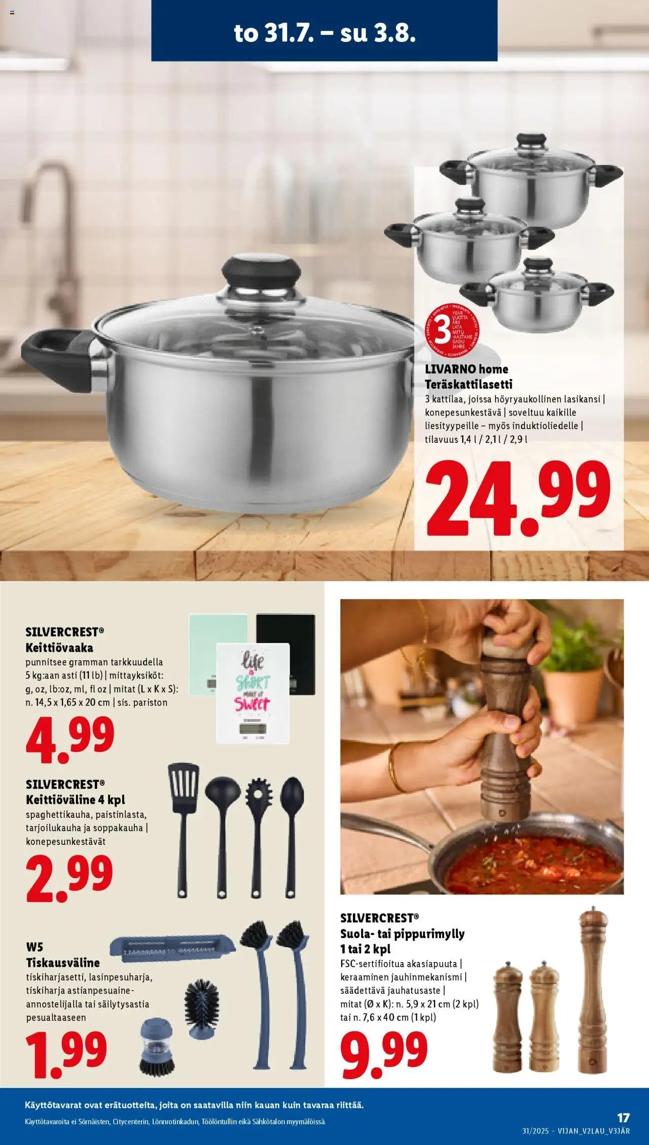 Lidl tarjoukset (2025-07-31 - 2025-08-06)