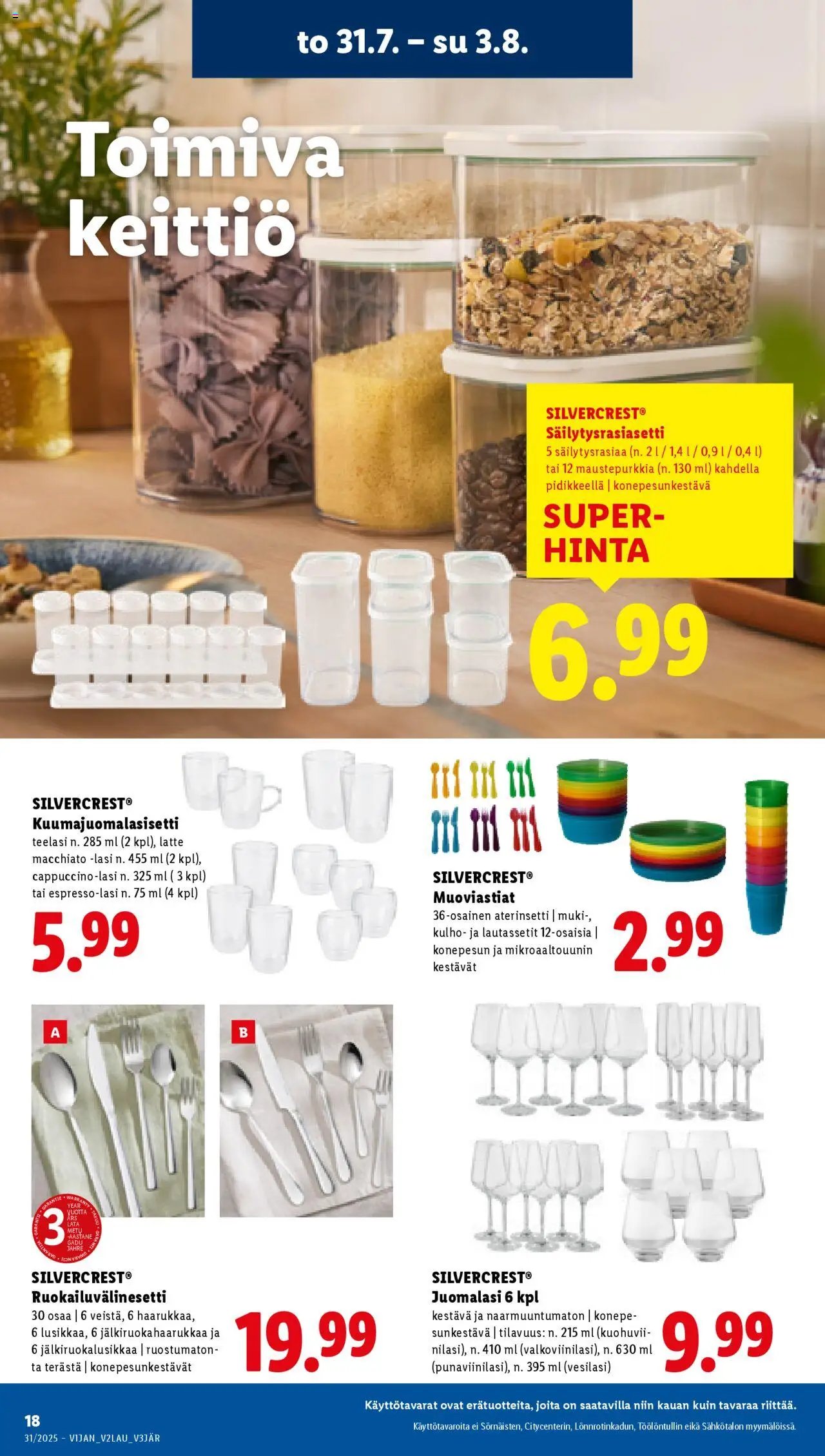 Lidl tarjoukset (2025-07-31 - 2025-08-06)