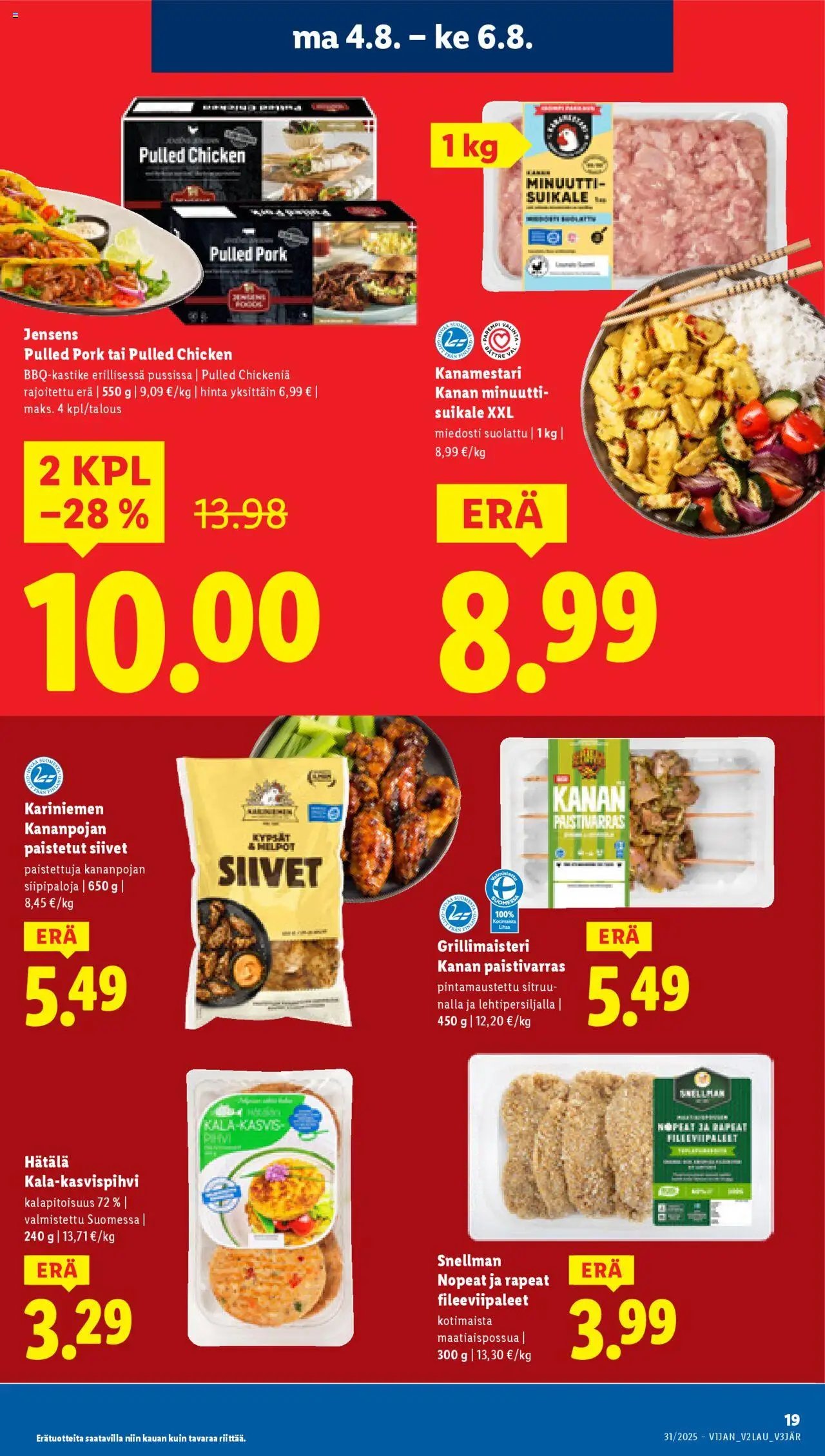 Lidl tarjoukset (2025-07-31 - 2025-08-06)