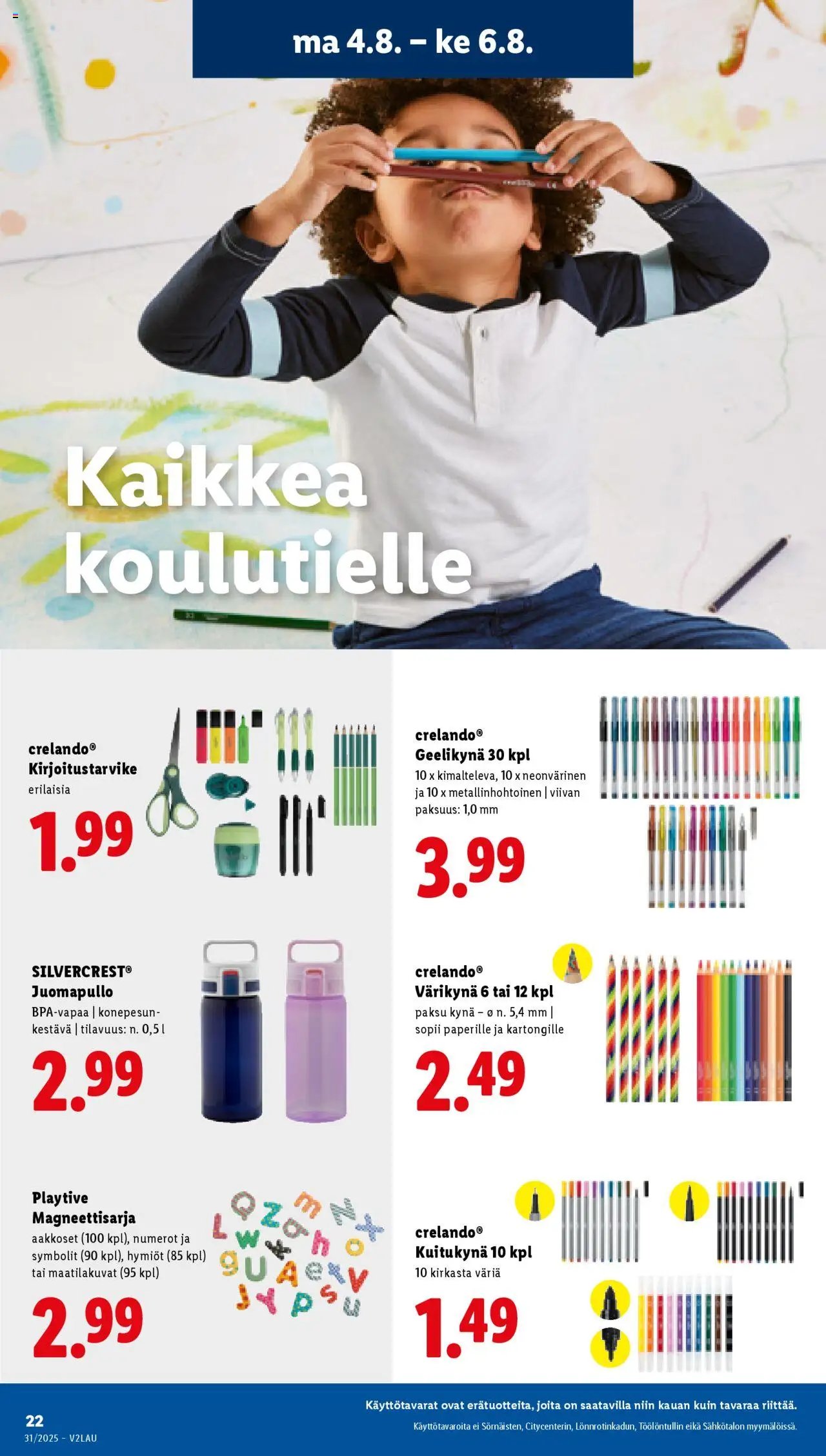 Lidl tarjoukset (2025-07-31 - 2025-08-06)