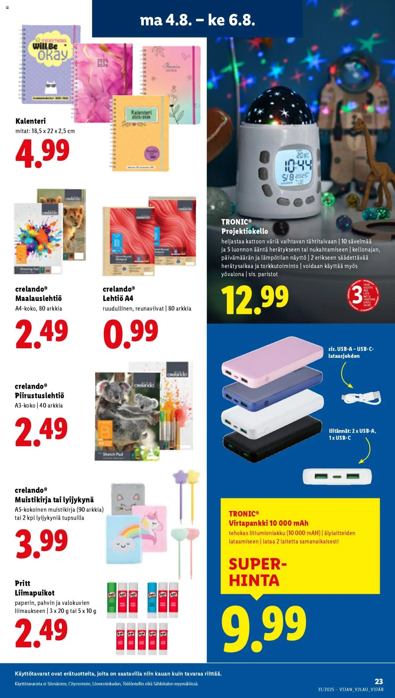 Lidl tarjoukset (2025-07-31 - 2025-08-06)