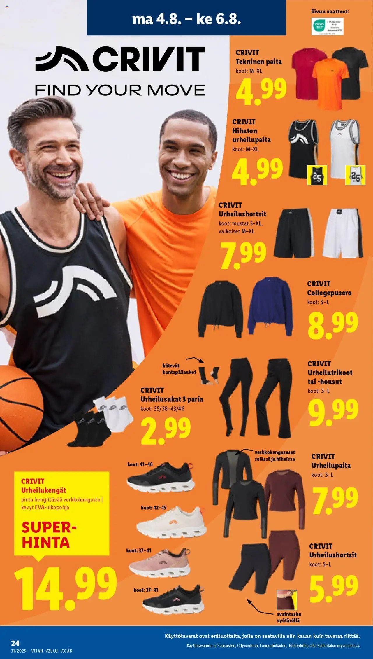 Lidl tarjoukset (2025-07-31 - 2025-08-06)