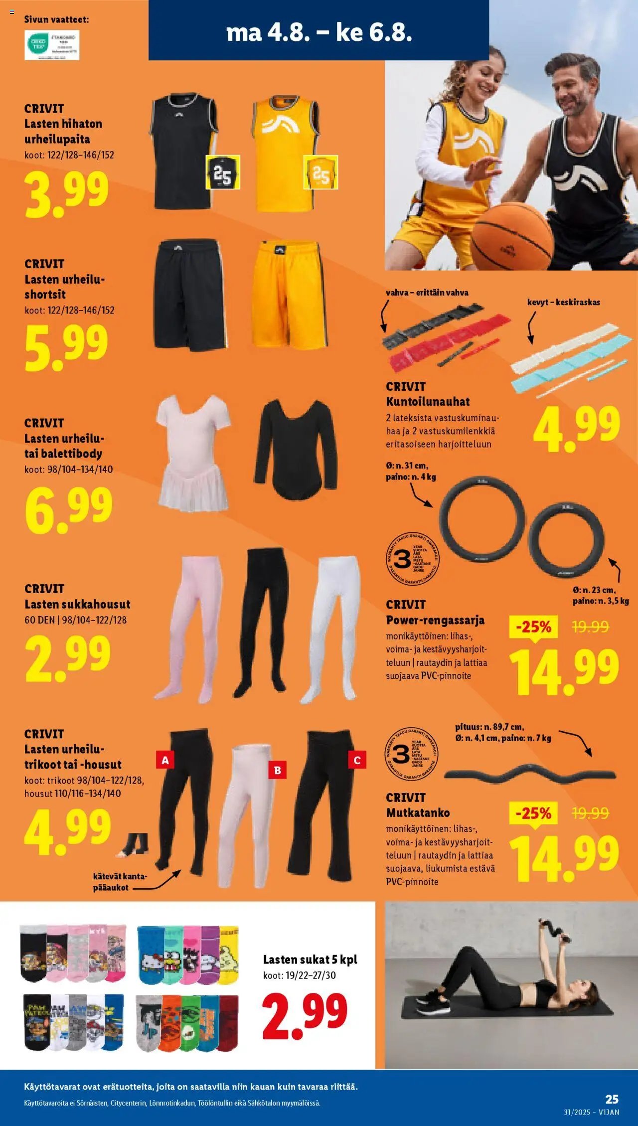 Lidl tarjoukset (2025-07-31 - 2025-08-06)