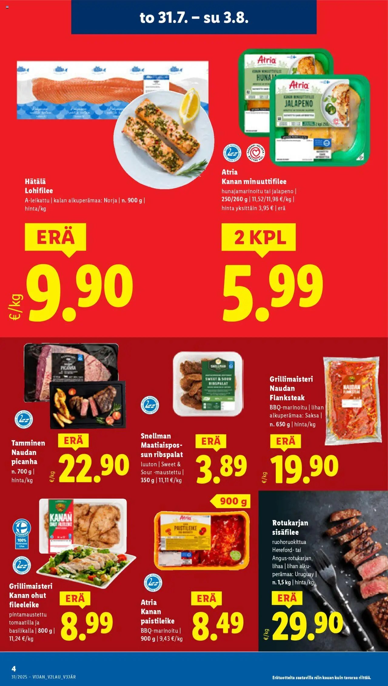 Lidl tarjoukset (2025-07-31 - 2025-08-06)