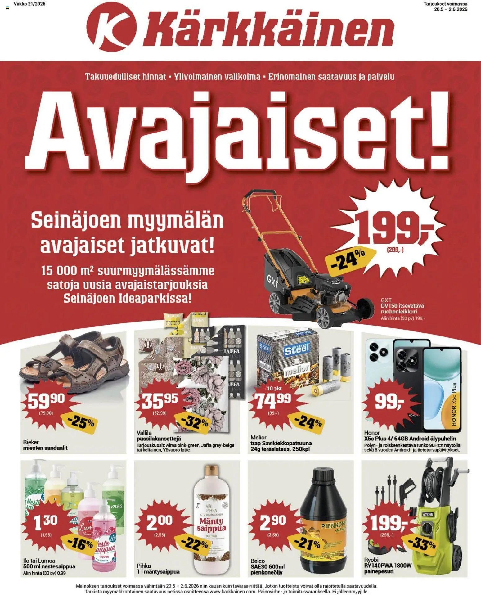 Kärkkäinen tarjoukset - Seinäjoen alue