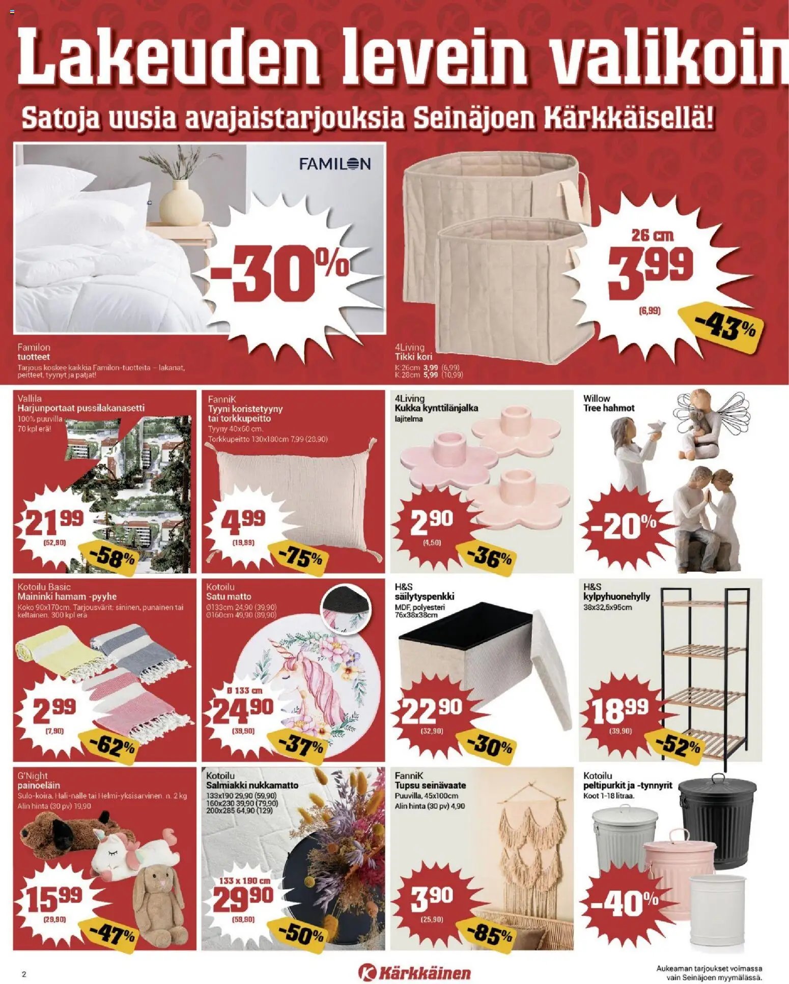 Kärkkäinen tarjoukset - Seinäjoen alue