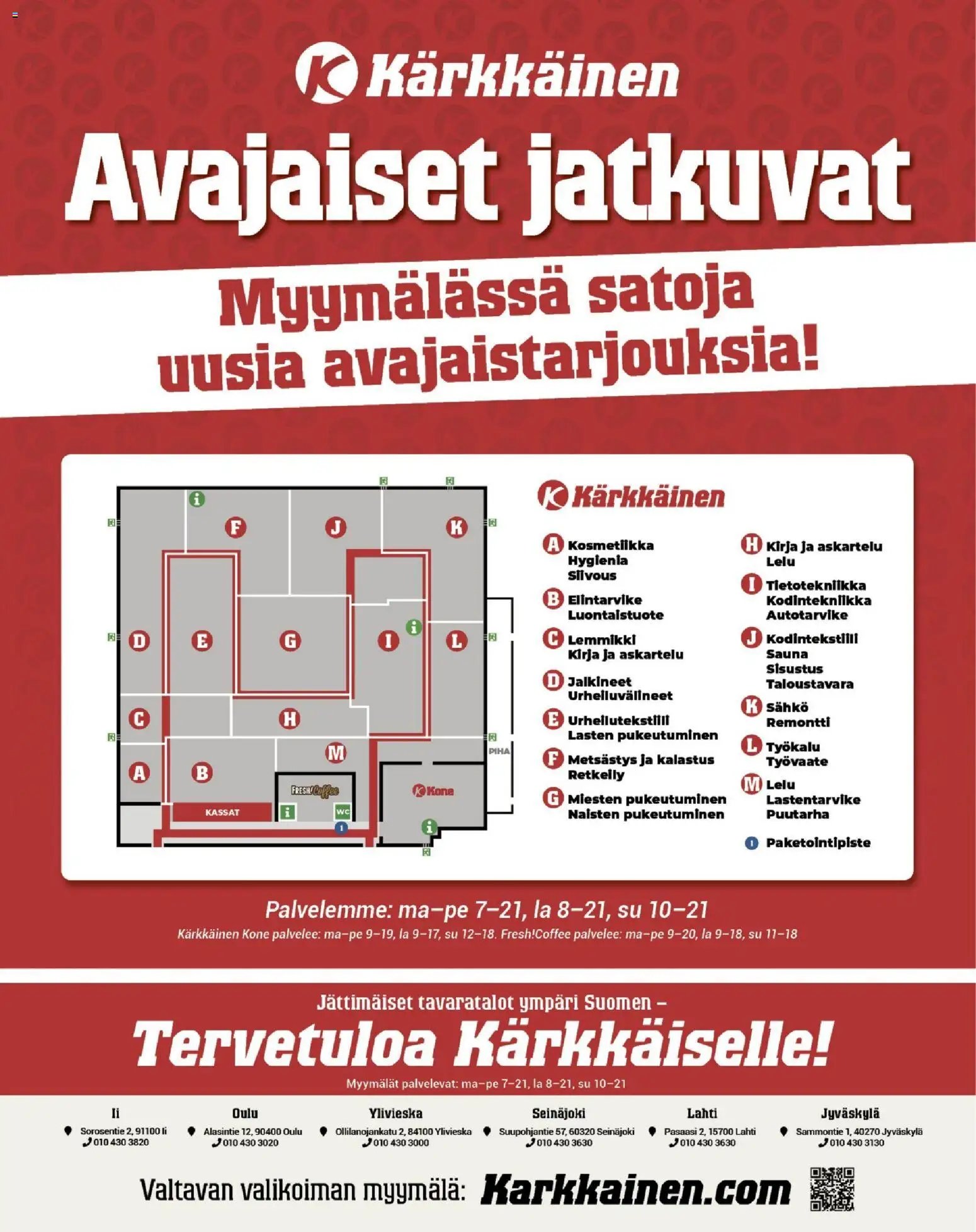 Kärkkäinen tarjoukset - Seinäjoen alue