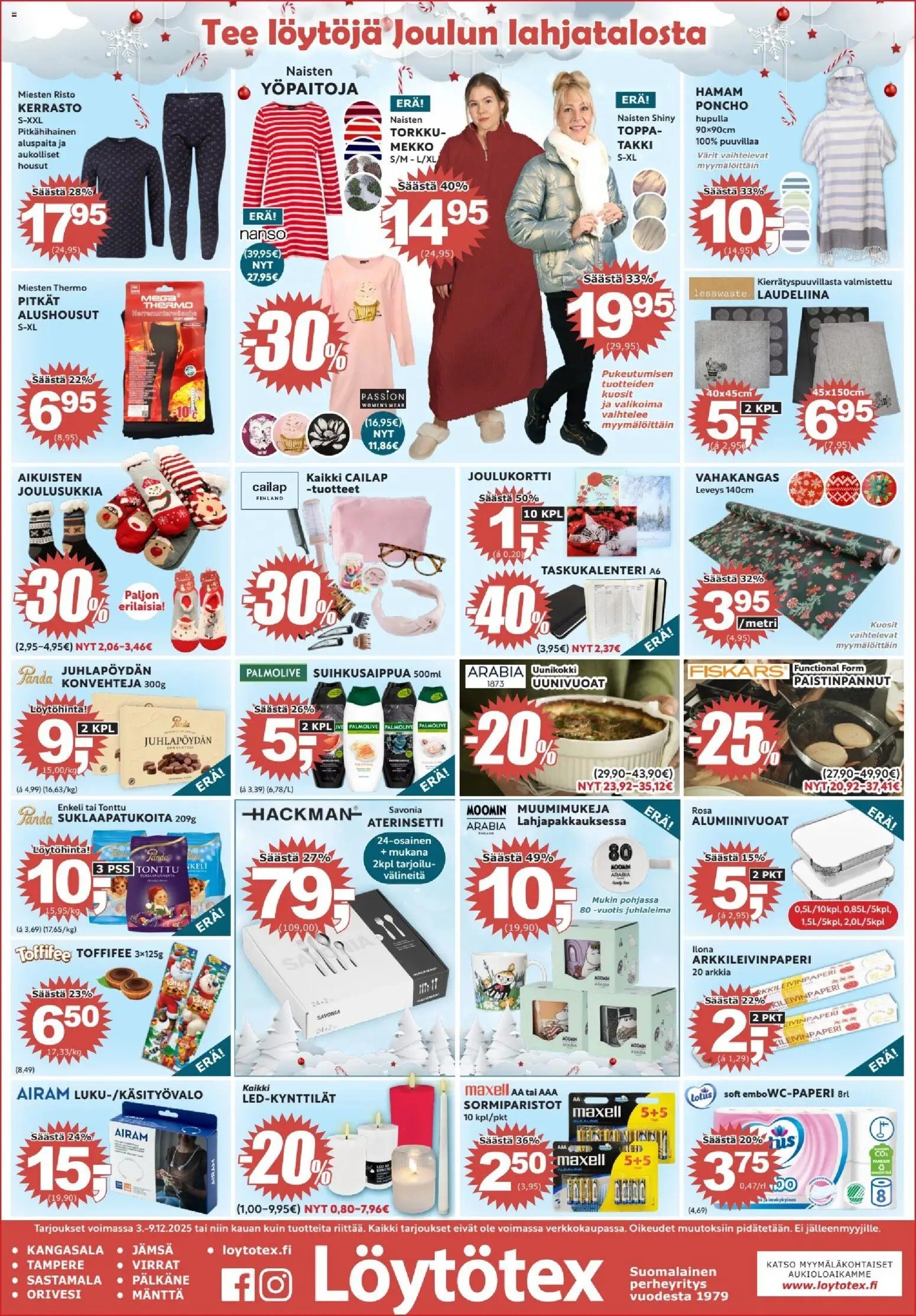 Löytötex tarjoukset