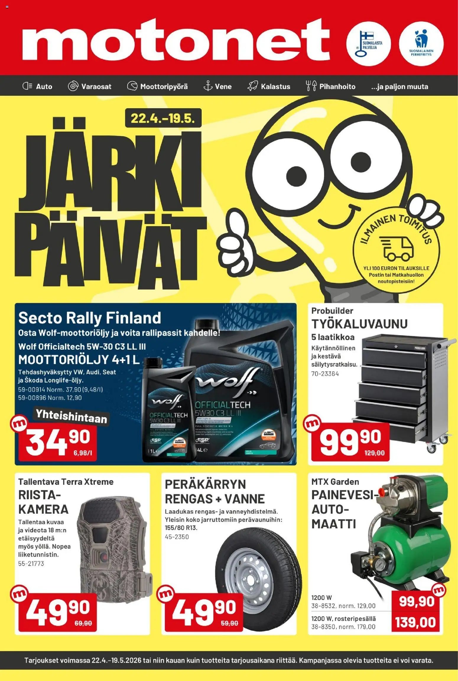Motonet tarjoukset