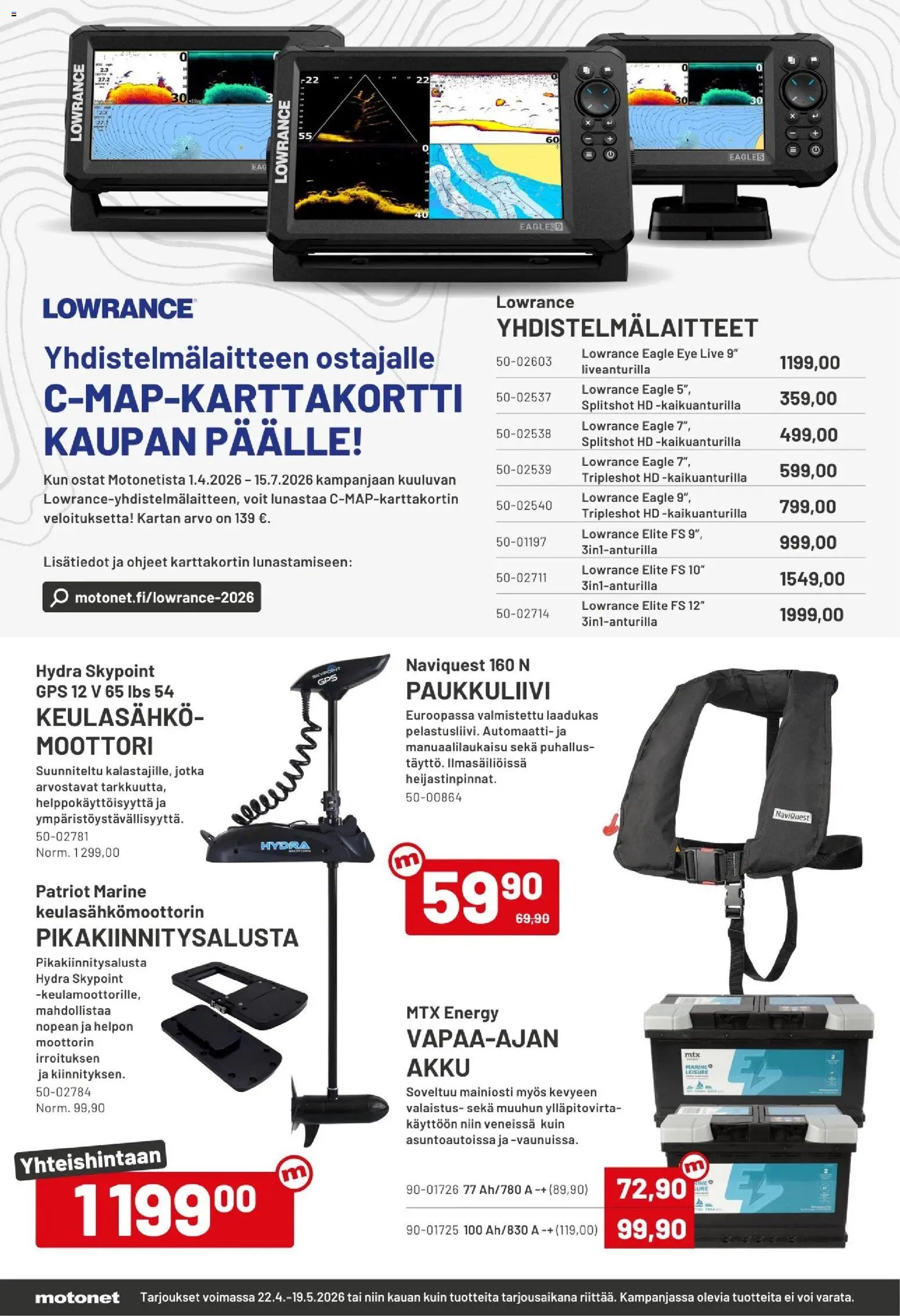 Motonet tarjoukset