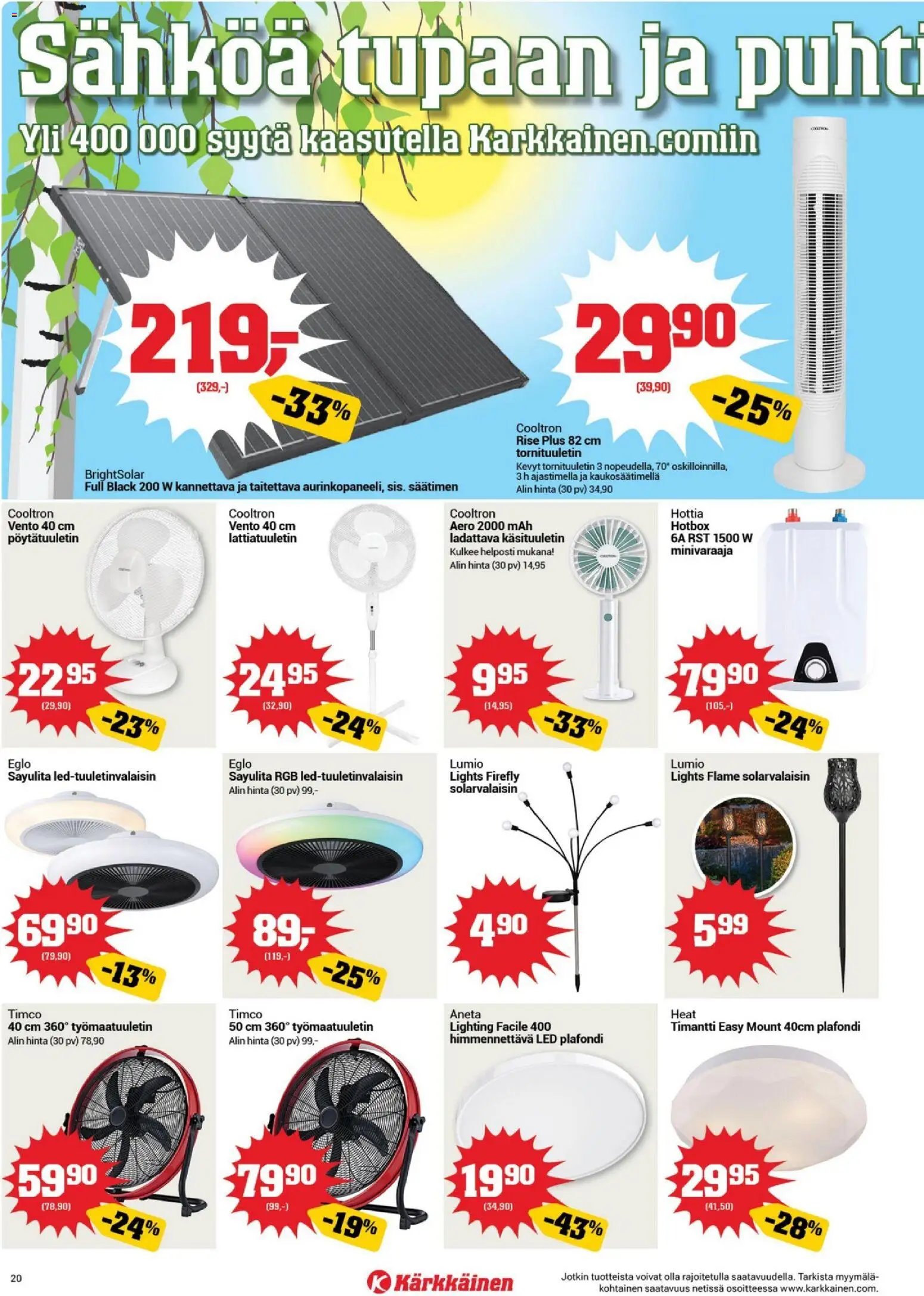 Kärkkäinen tarjoukset