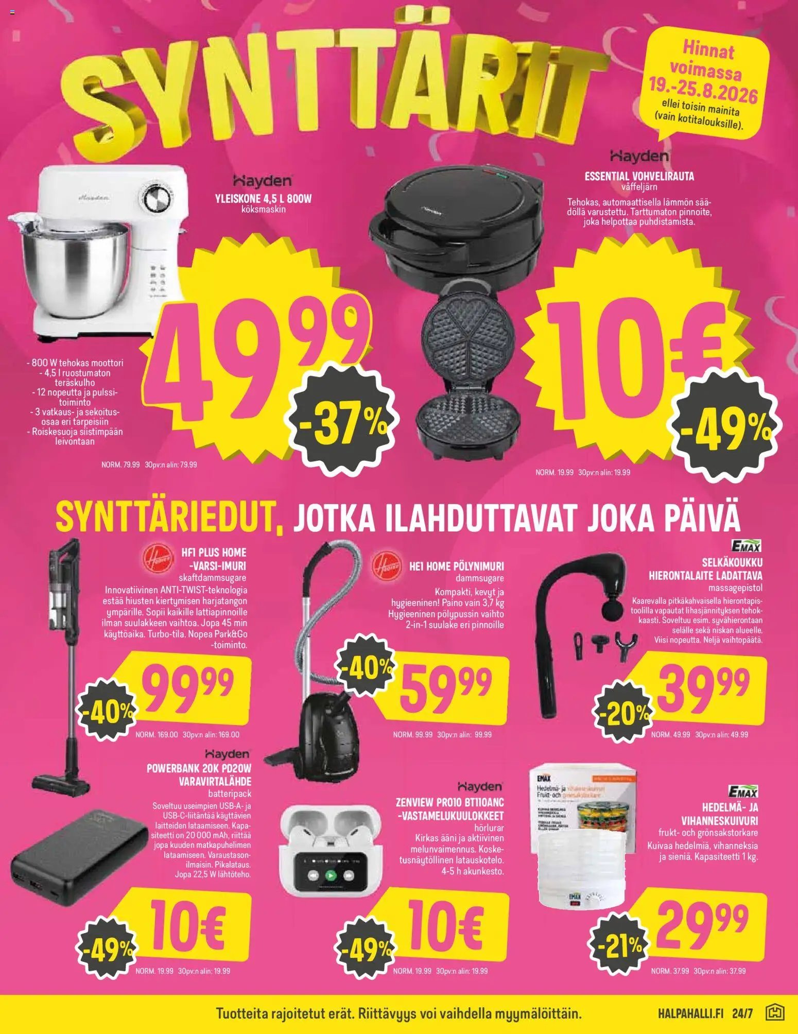 Halpa Halli tarjoukset