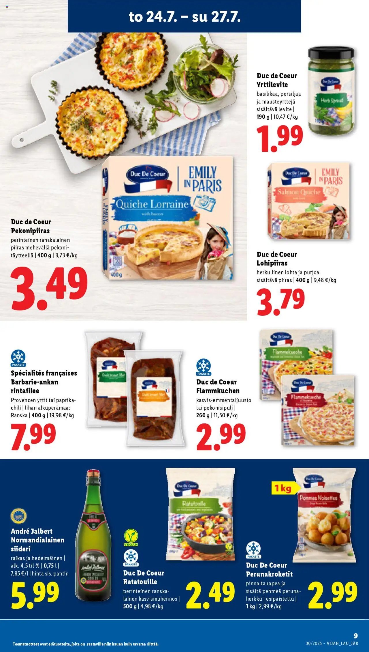 Lidl tarjoukset (2025-07-24 - 2025-07-30)