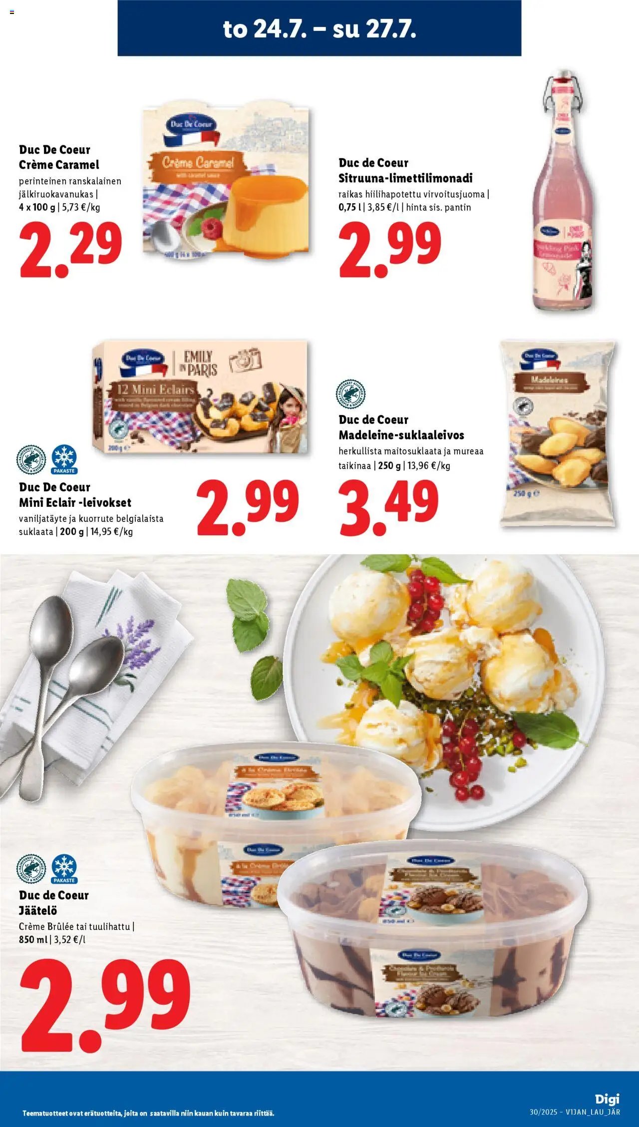 Lidl tarjoukset (2025-07-24 - 2025-07-30)