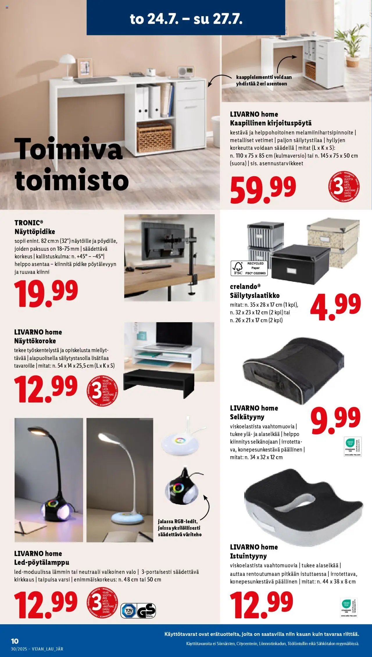 Lidl tarjoukset (2025-07-24 - 2025-07-30)