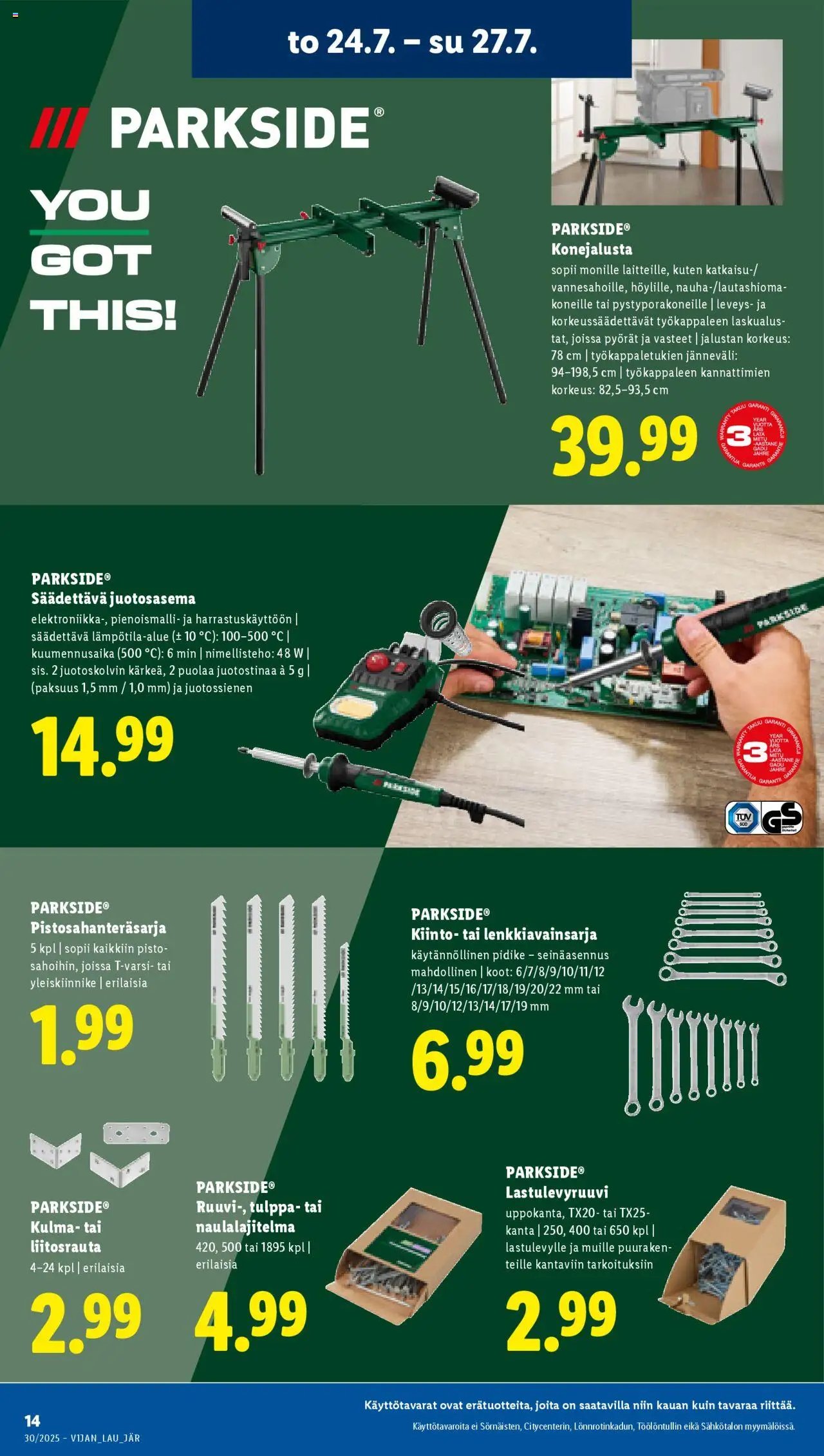 Lidl tarjoukset (2025-07-24 - 2025-07-30)