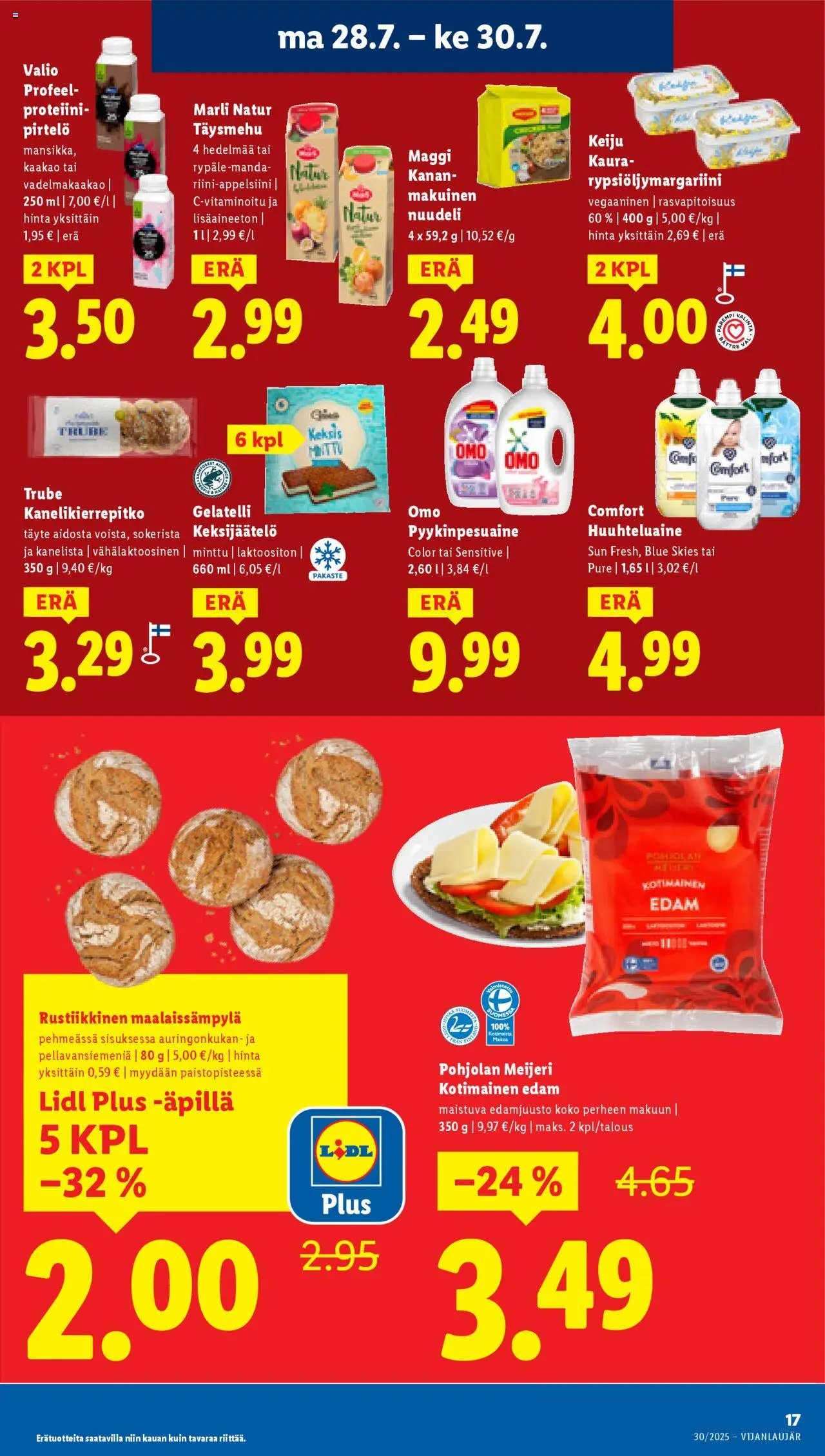 Lidl tarjoukset (2025-07-24 - 2025-07-30)