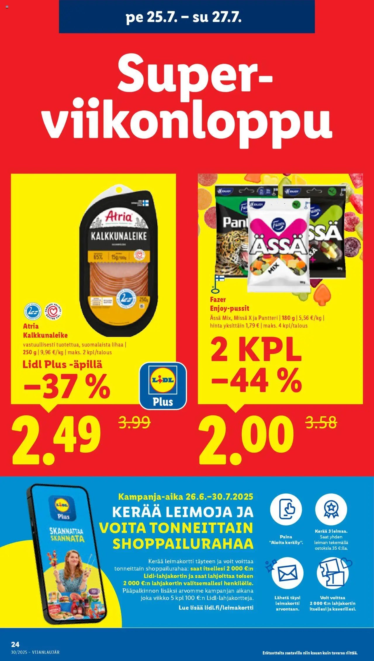 Lidl tarjoukset (2025-07-24 - 2025-07-30)