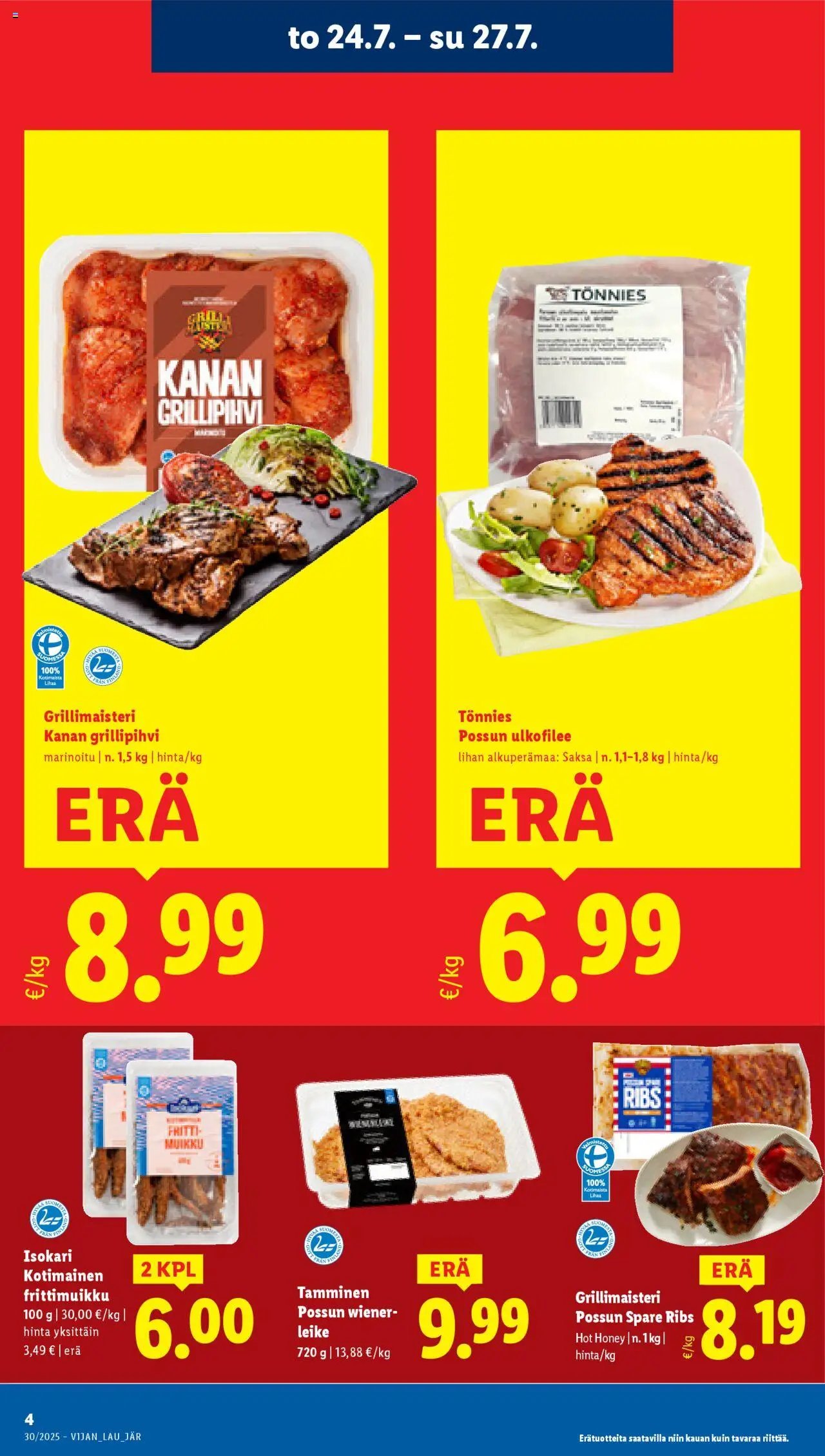 Lidl tarjoukset (2025-07-24 - 2025-07-30)