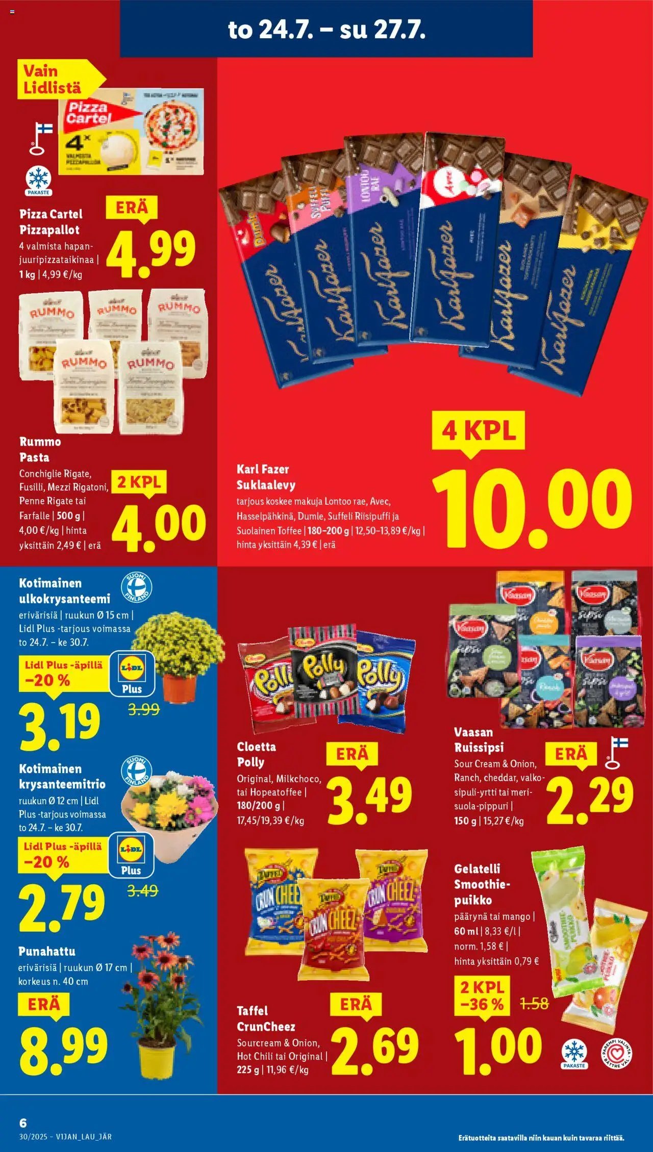 Lidl tarjoukset (2025-07-24 - 2025-07-30)