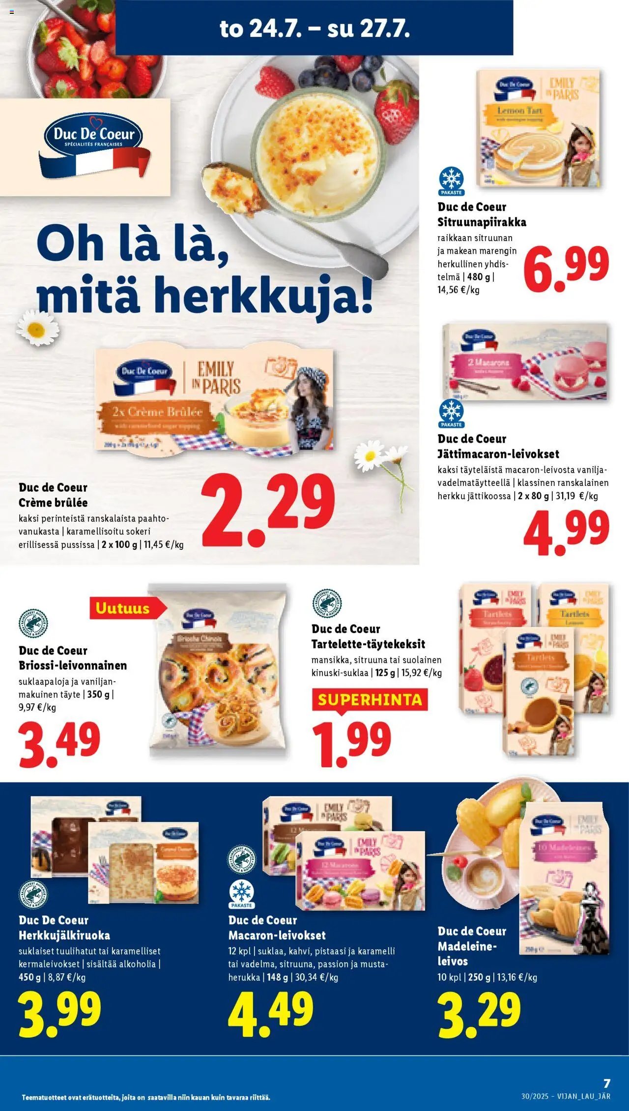 Lidl tarjoukset (2025-07-24 - 2025-07-30)