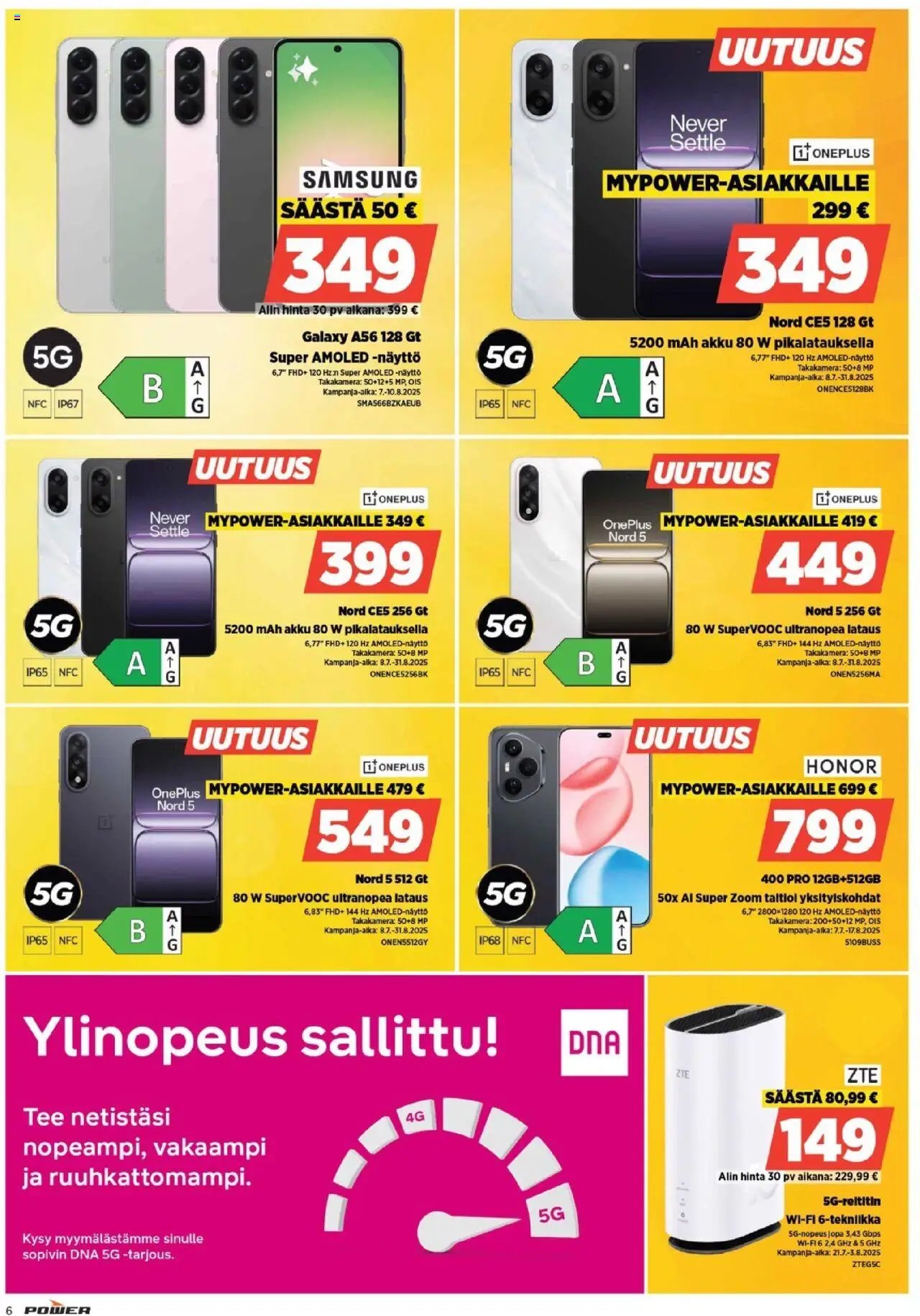 Power tarjoukset (2025-07-14 - 2025-07-31)
