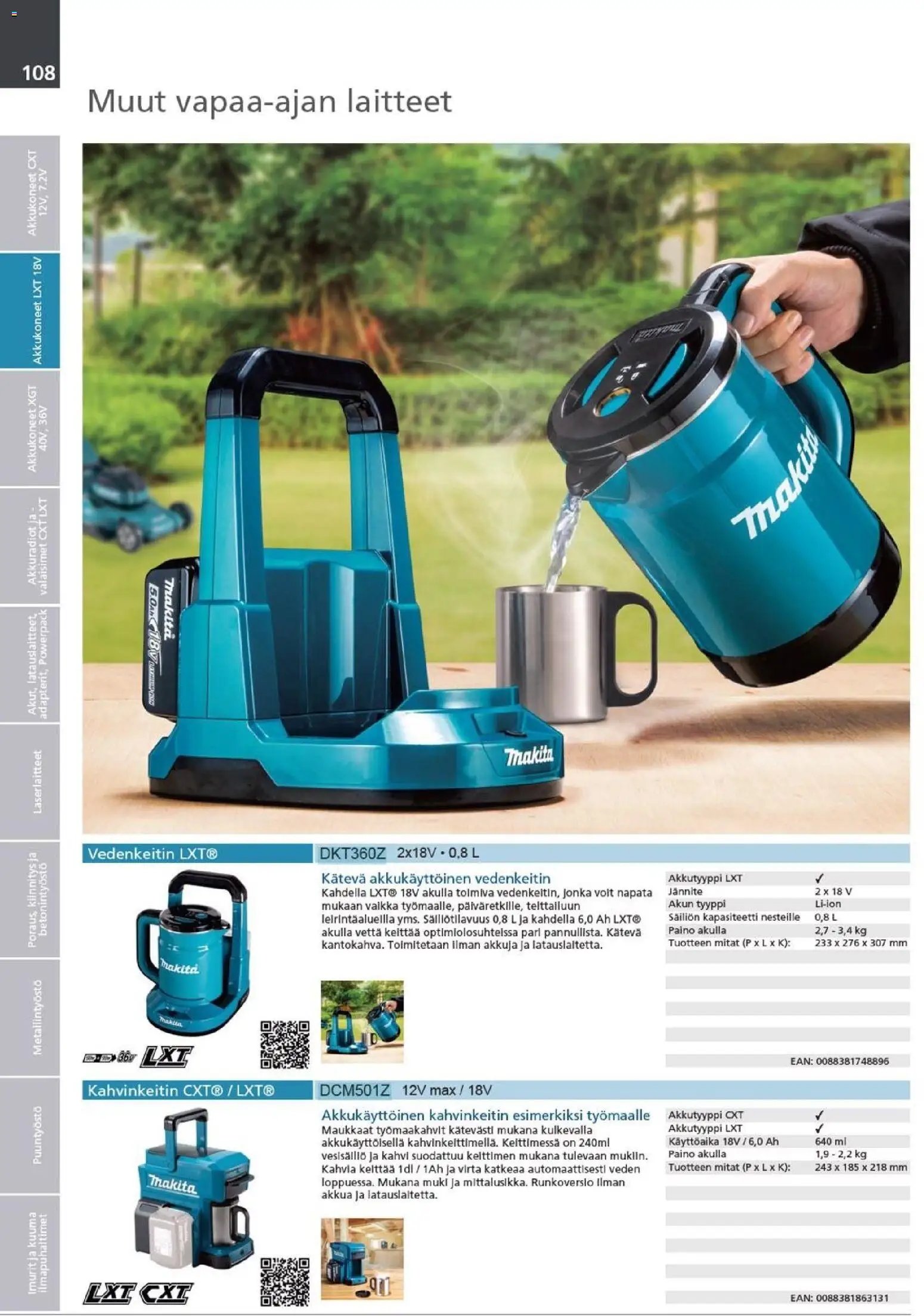 Makita - Tuoteluettelo 2026