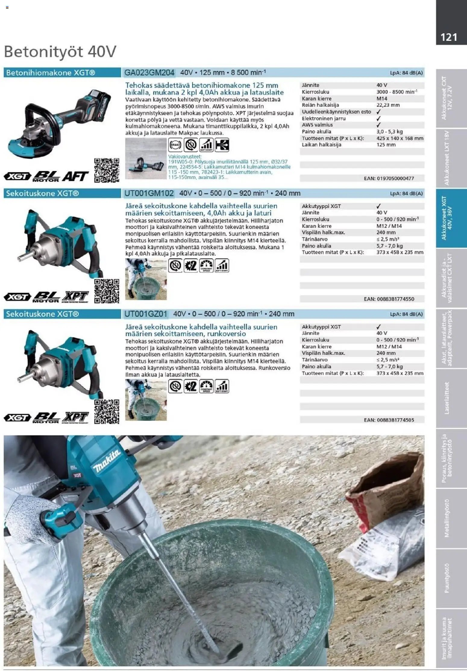 Makita - Tuoteluettelo 2026