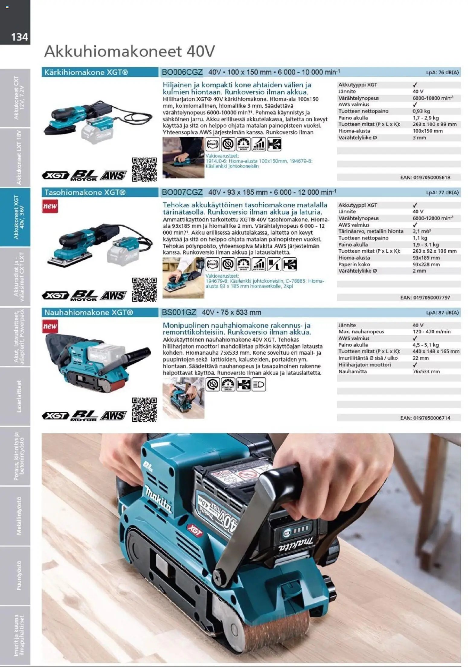 Makita - Tuoteluettelo 2026