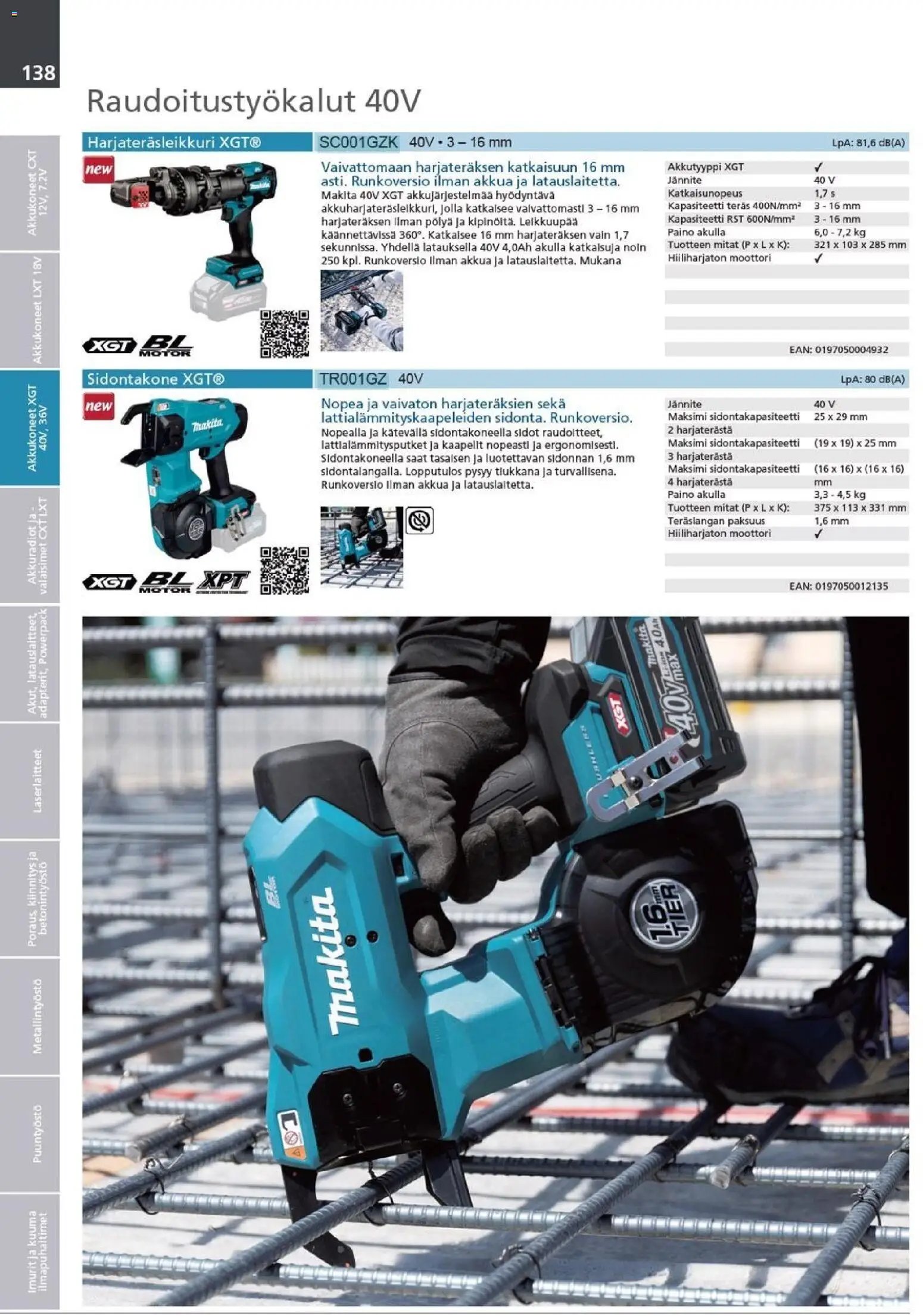 Makita - Tuoteluettelo 2026