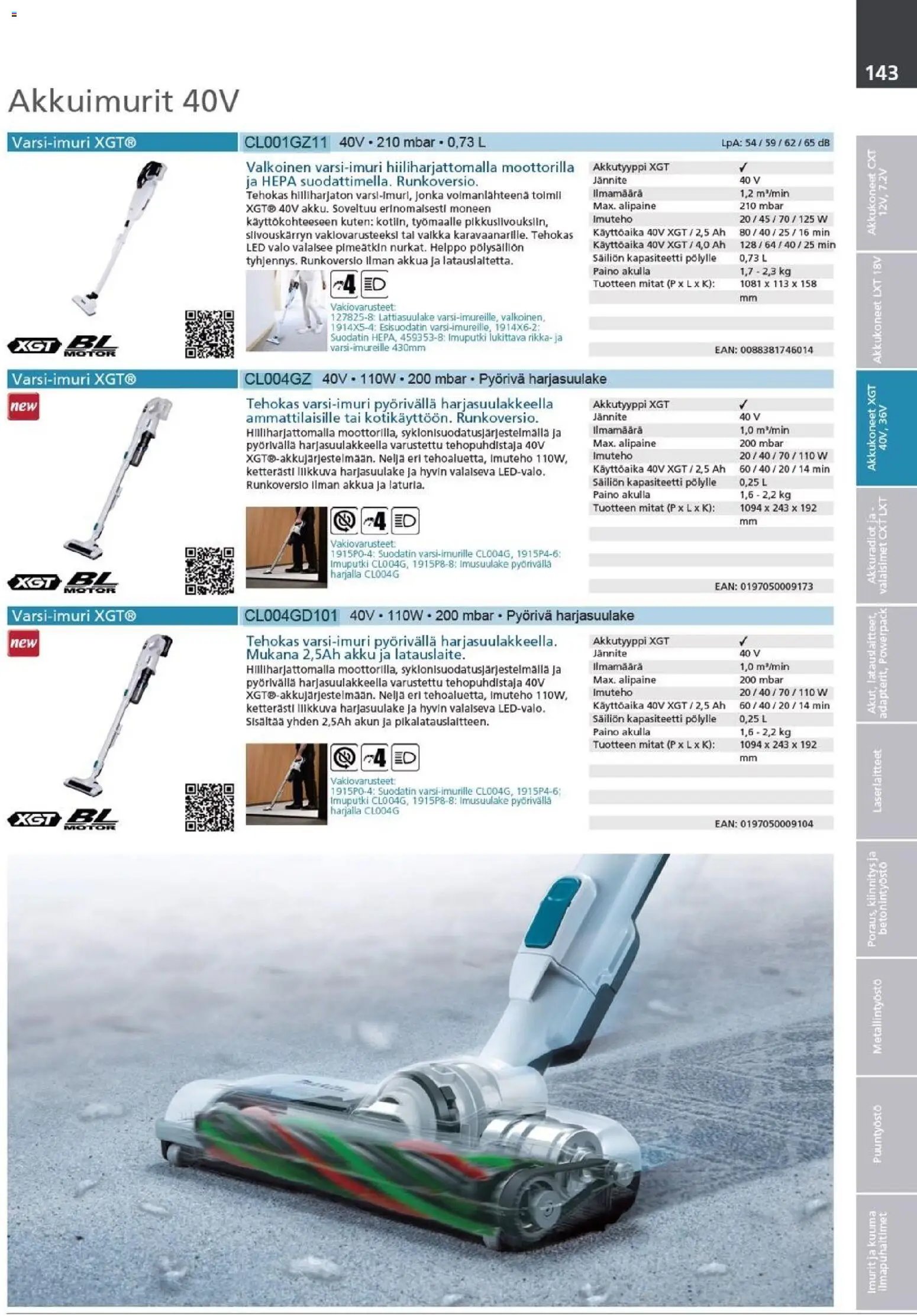 Makita - Tuoteluettelo 2026