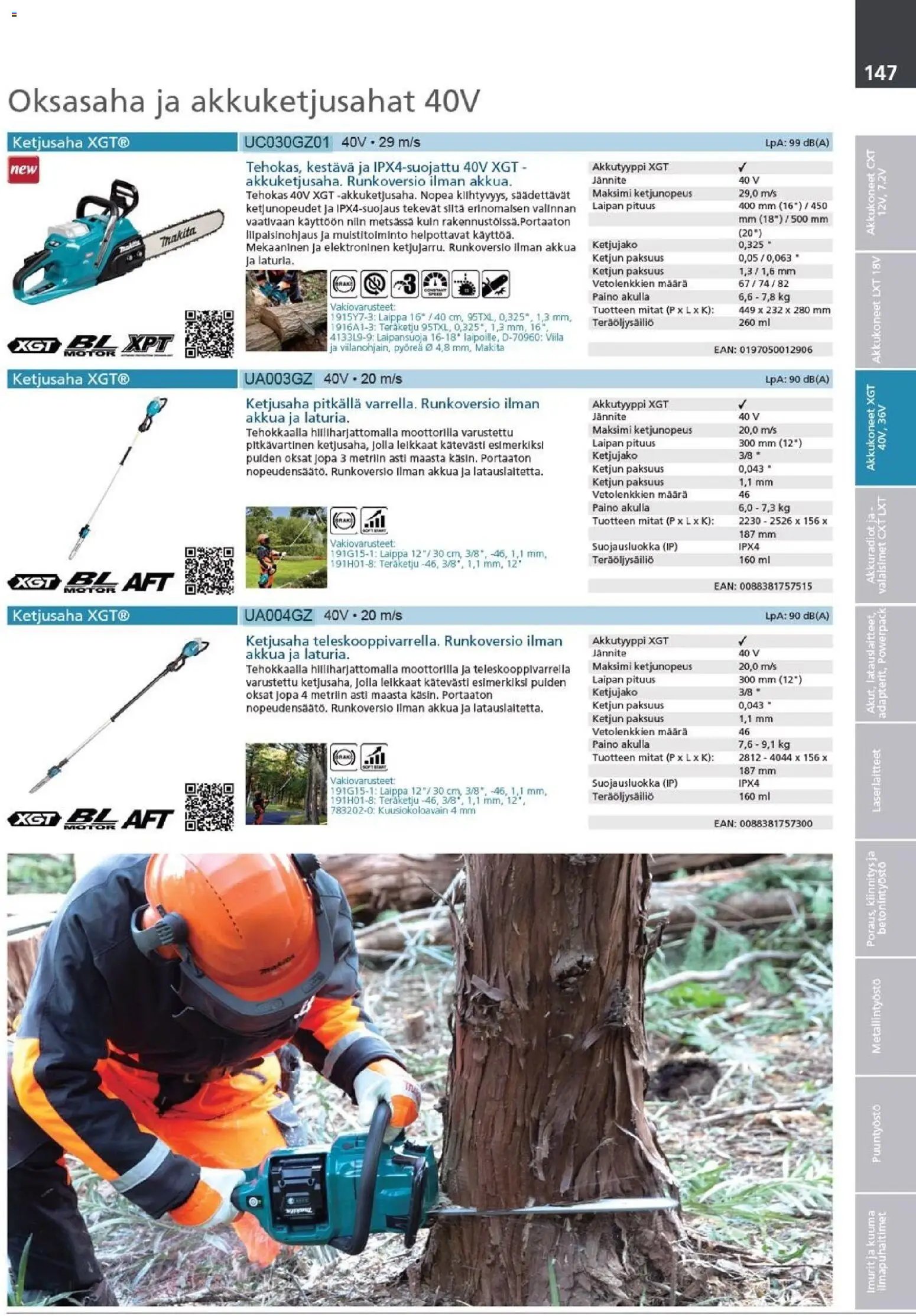 Makita - Tuoteluettelo 2026