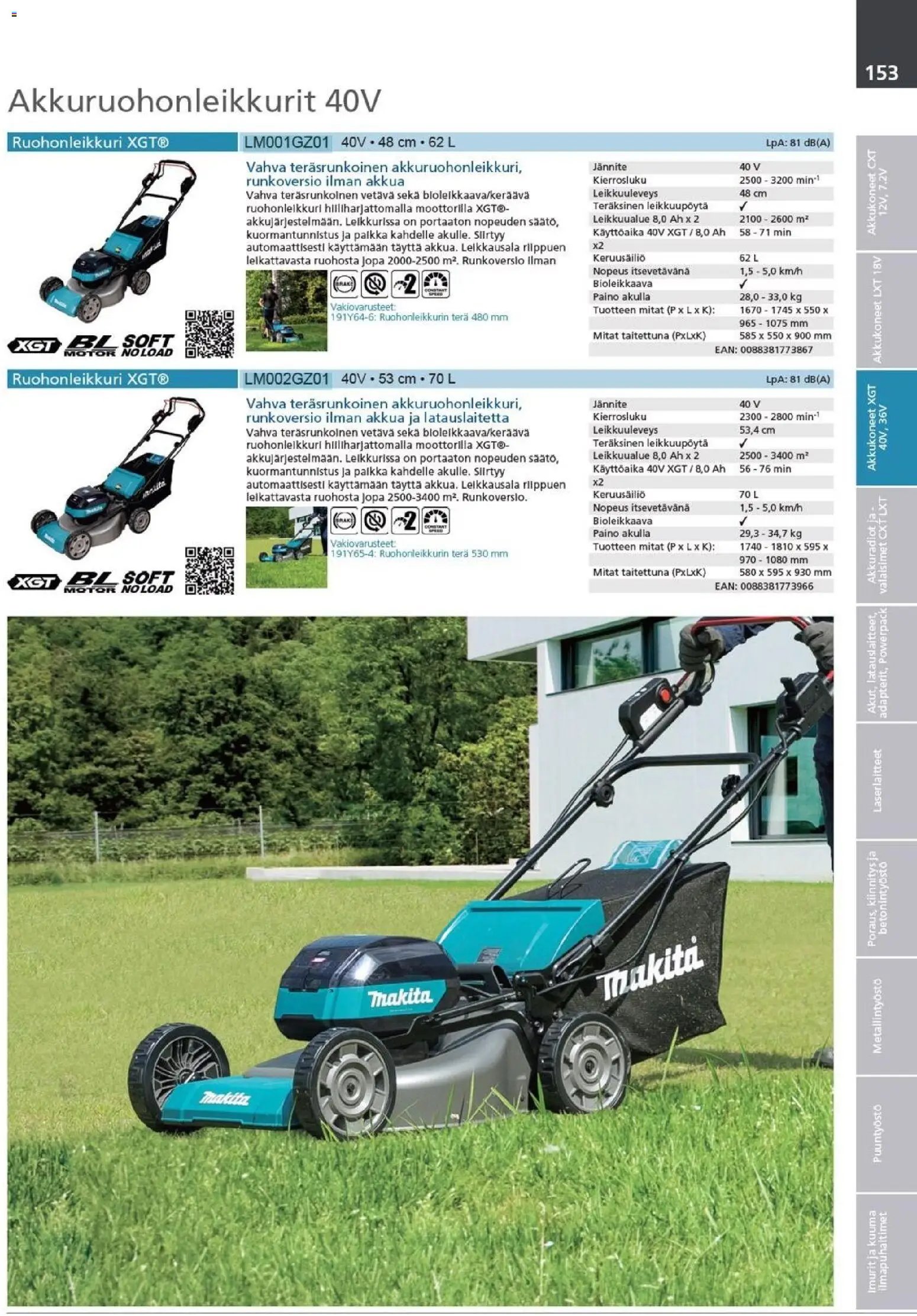 Makita - Tuoteluettelo 2026