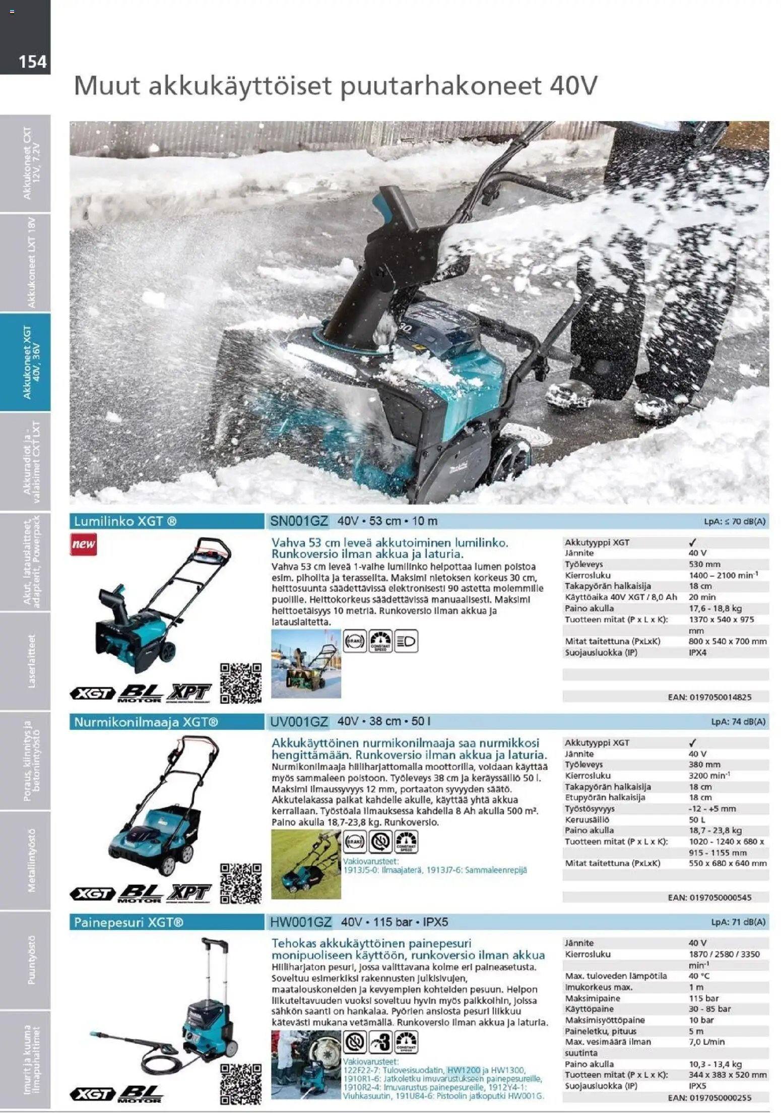 Makita - Tuoteluettelo 2026