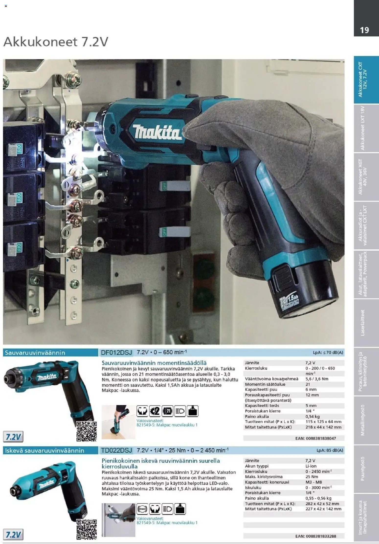 Makita - Tuoteluettelo 2026